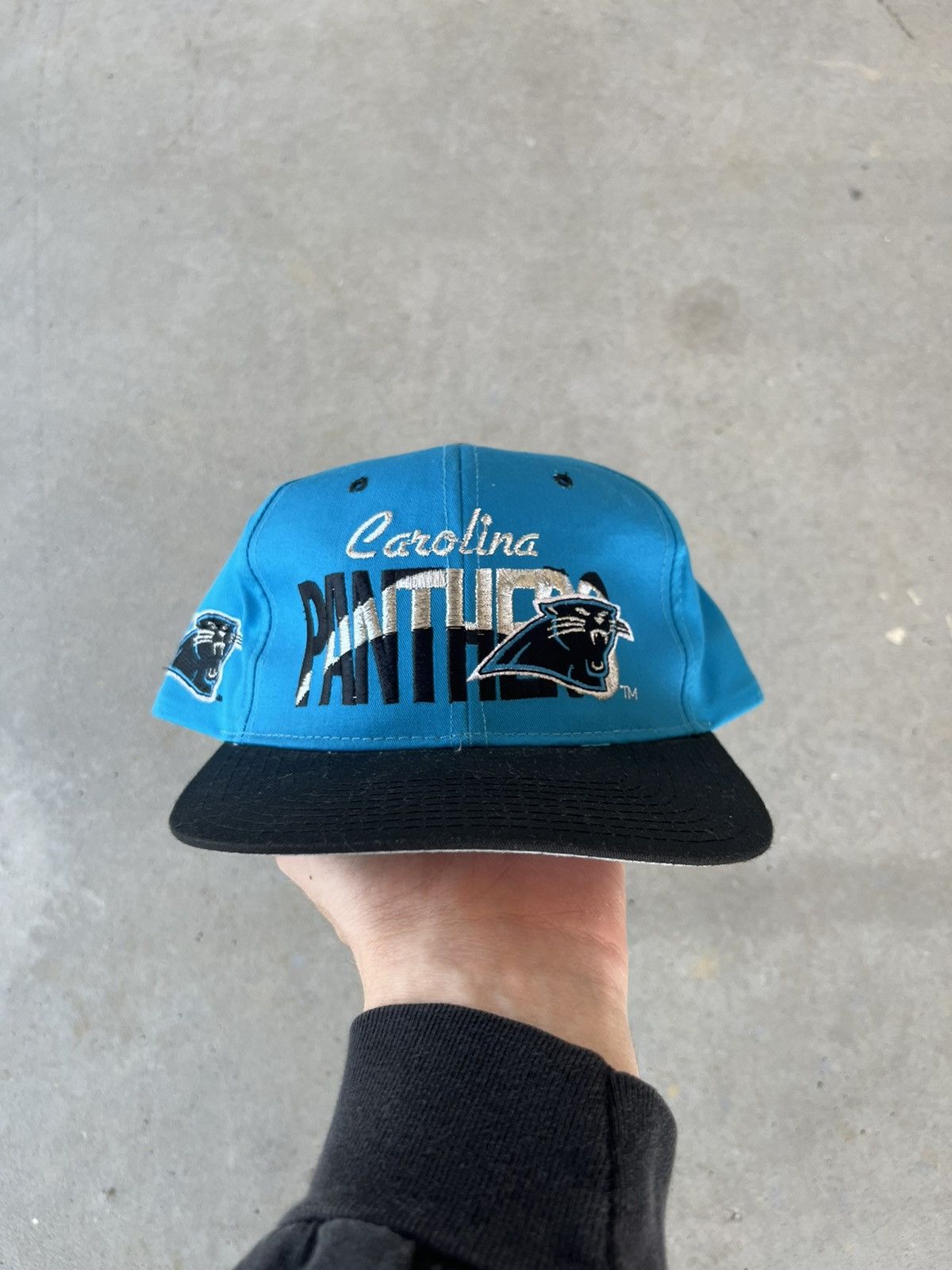 NFL Vintage 90’s Carolina Panthers #1 Apparel NFL Snapback Hat Size ONE SIZE - 1 Thumbnail