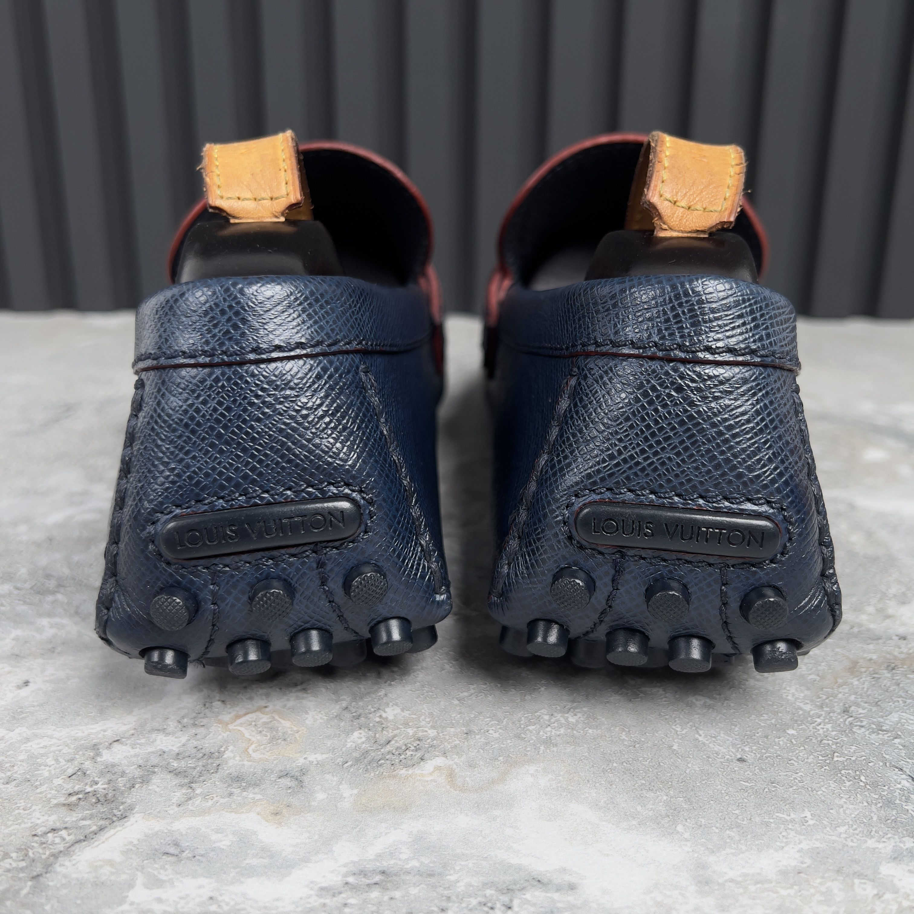 Louis Vuitton Louis Vuitton Hockenheim Driving Moccasins Taiga Leather Size US 11 / EU 44 - 9 Thumbnail