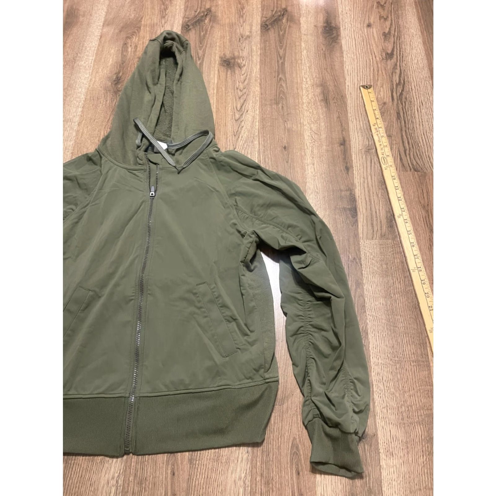 Athletic Works Athletic Works Hoodie Women's Medium Green Sweatshirt Full Zip Long Sleeve Size M / US 6-8 / IT 42-44 - 4 Thumbnail