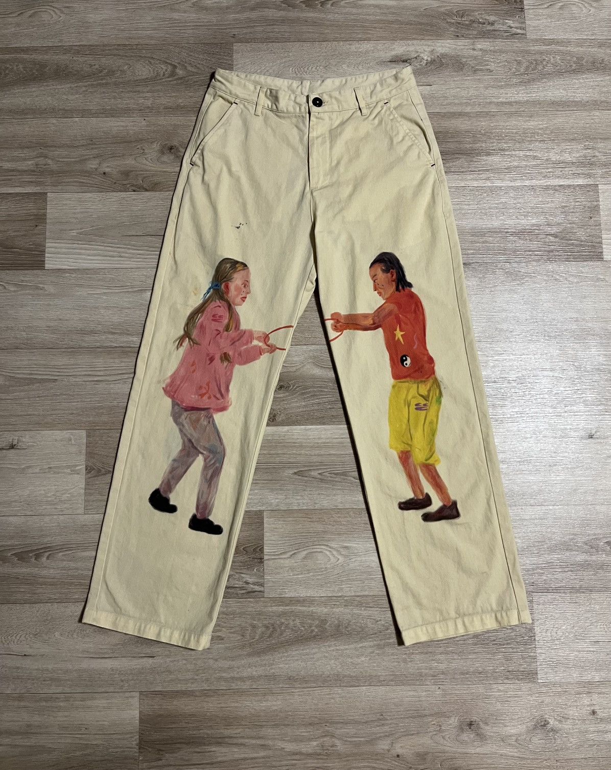 Japanese Brand Crying Center Denim Pants Woman & Man Pictures Size US 32 / EU 48 - 1 Thumbnail