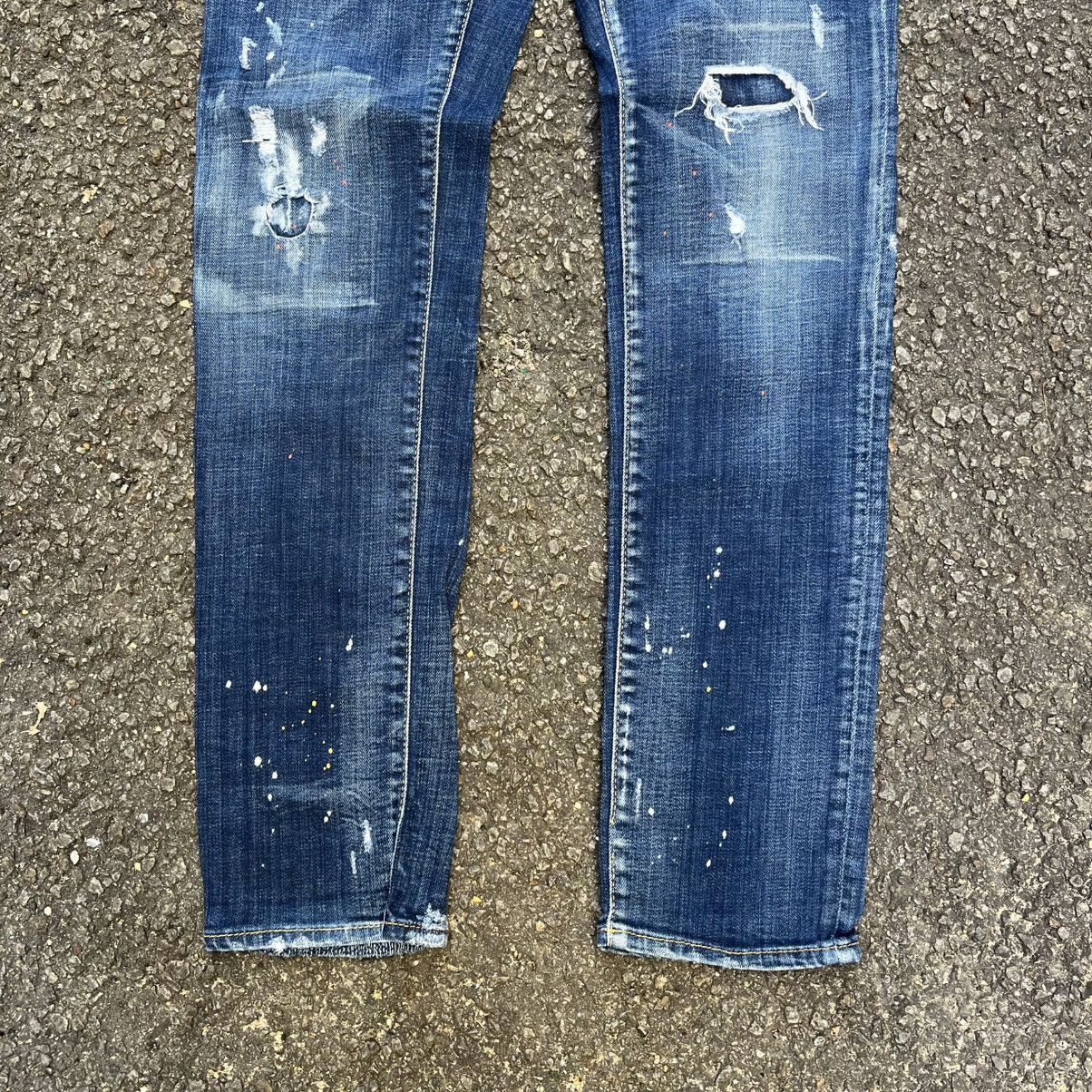 Dsquared2 Distressed Denim DSQUARED2 Jeans Paint Splash Slim Pants Size US 30 / EU 46 - 2 Thumbnail