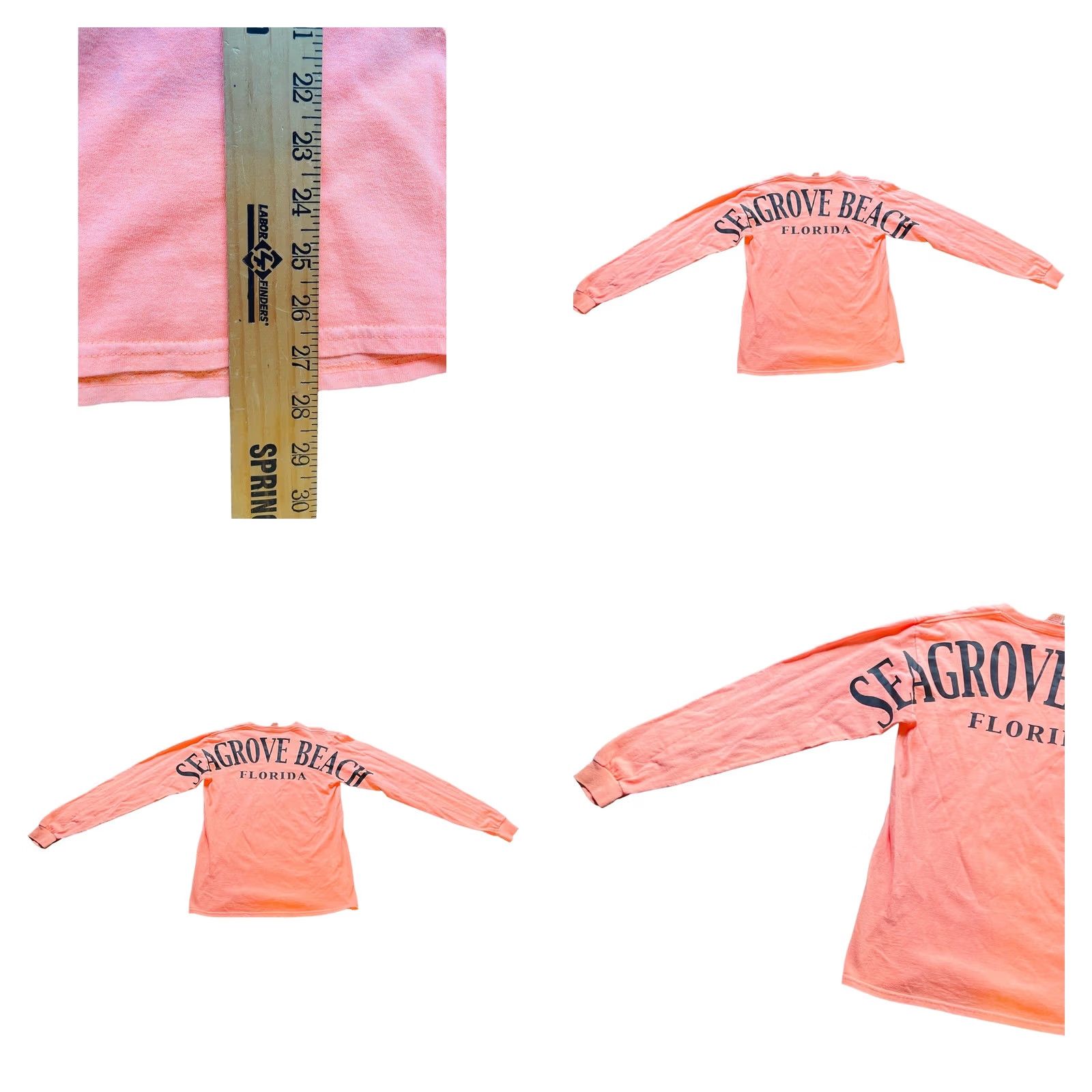 Delta VINTAGE Delta Seagrove Beach Florida Orange Double-Sided Long Sleeve Shirt M Men 90s VTG CI Size US M / EU 48-50 / 2 - 8 Thumbnail