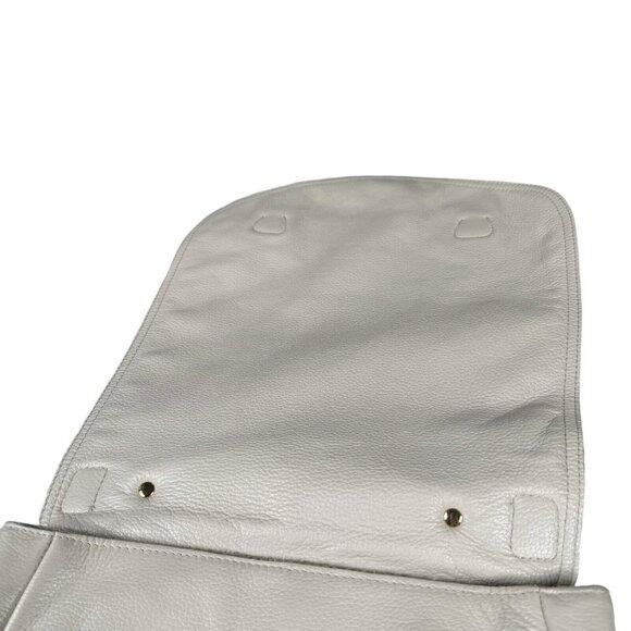 Genuine Leather CC Skye Onie Messenger Crossbody Bag Snake Embossed in Beige Size ONE SIZE - 10 Thumbnail