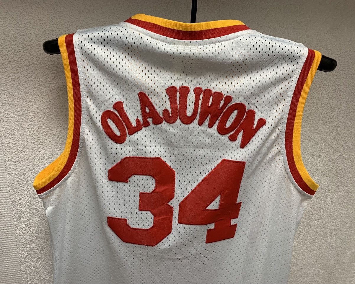 Adidas Olajuwon adidas nba jersey Houston rockets L sz 34 vintage Size US L / EU 52-54 / 3 - 9 Thumbnail