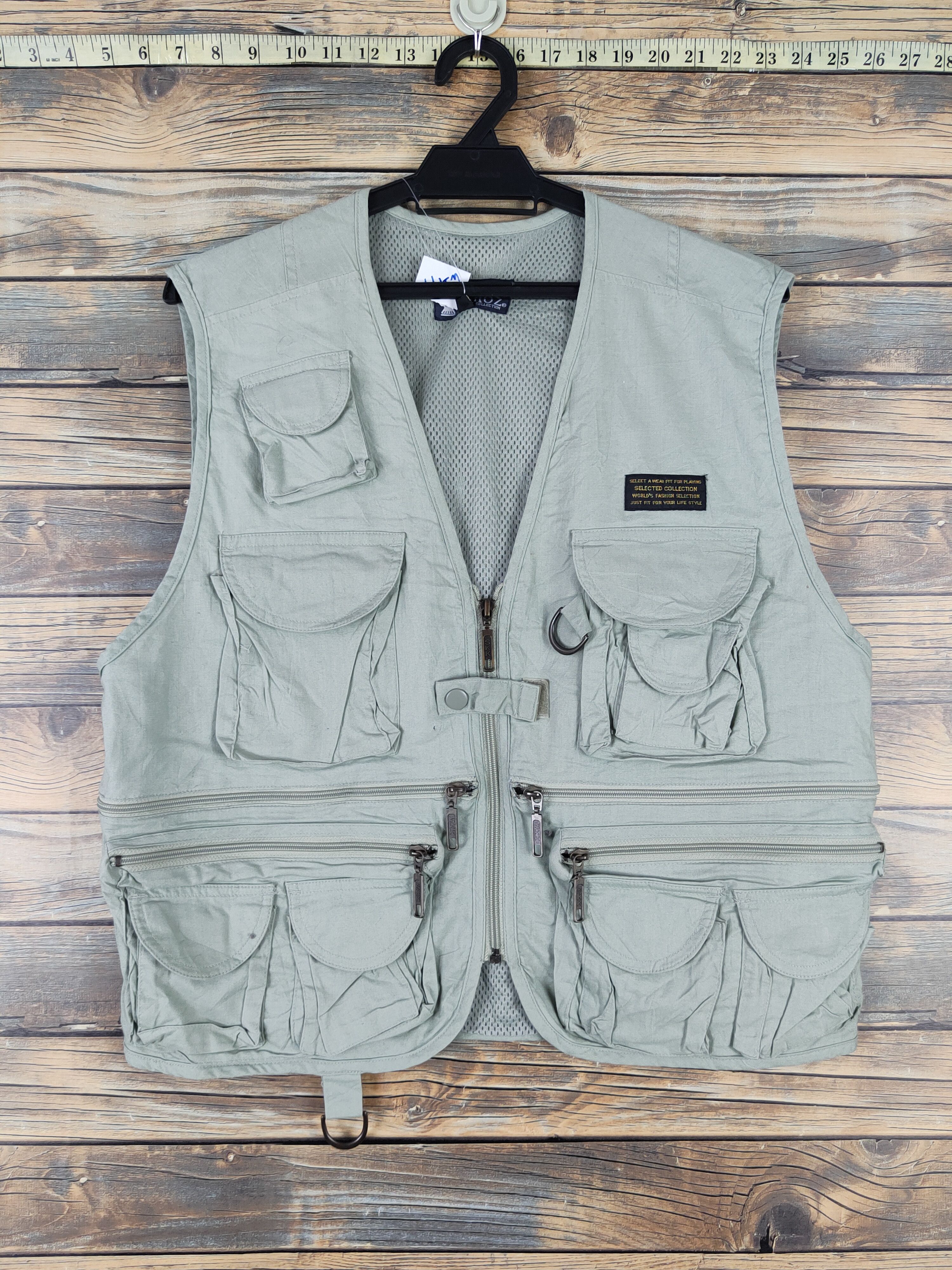Japanese Brand Varoz Green multipocket Vests #W2144 Size US M / EU 48-50 / 2 - 1 Thumbnail