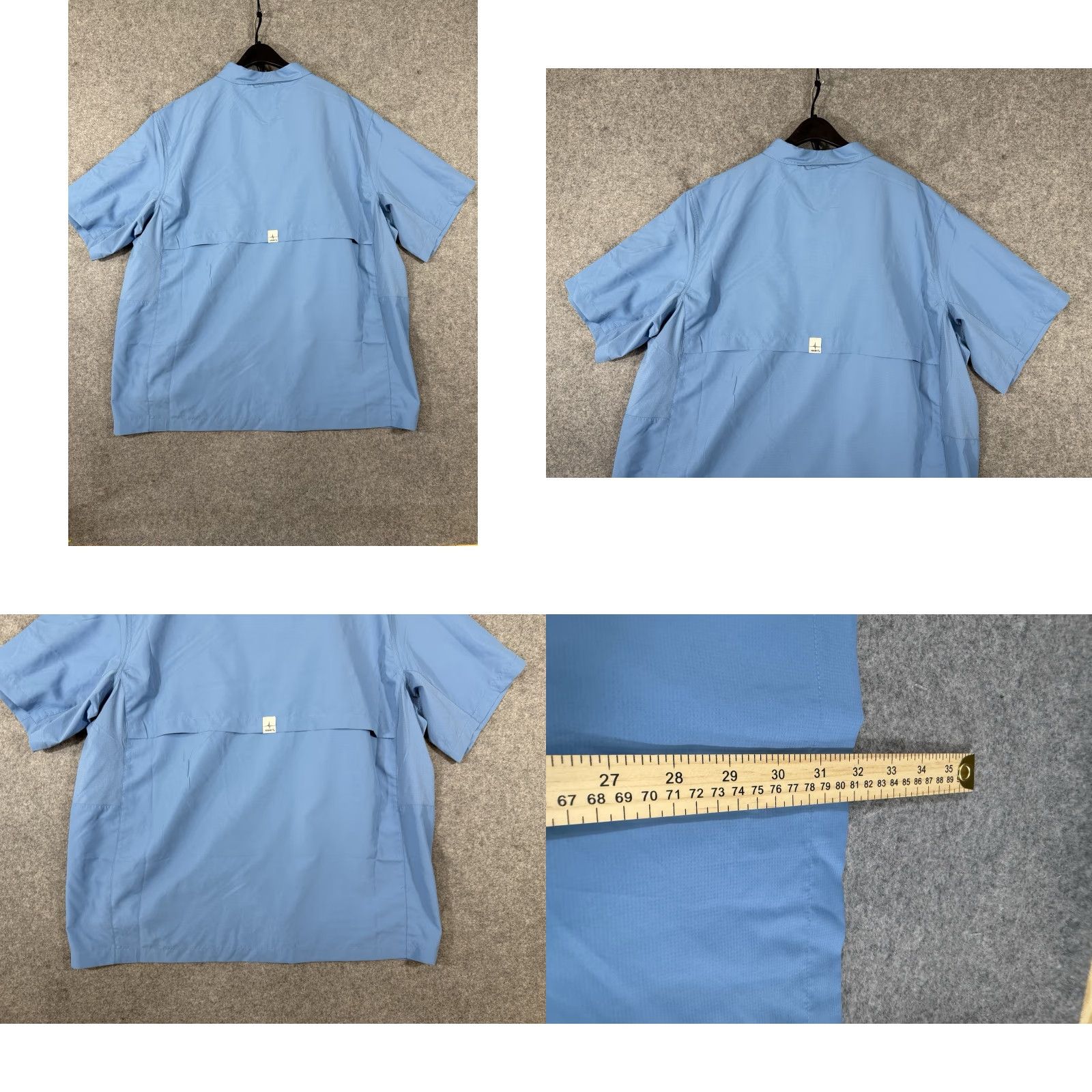 Habitat Habit Coastal Villa River Shirt Men 2XL Blue Short Sleeve Button Vented NWT Shirt Size US XXL / EU 58 / 5 - 8 Thumbnail