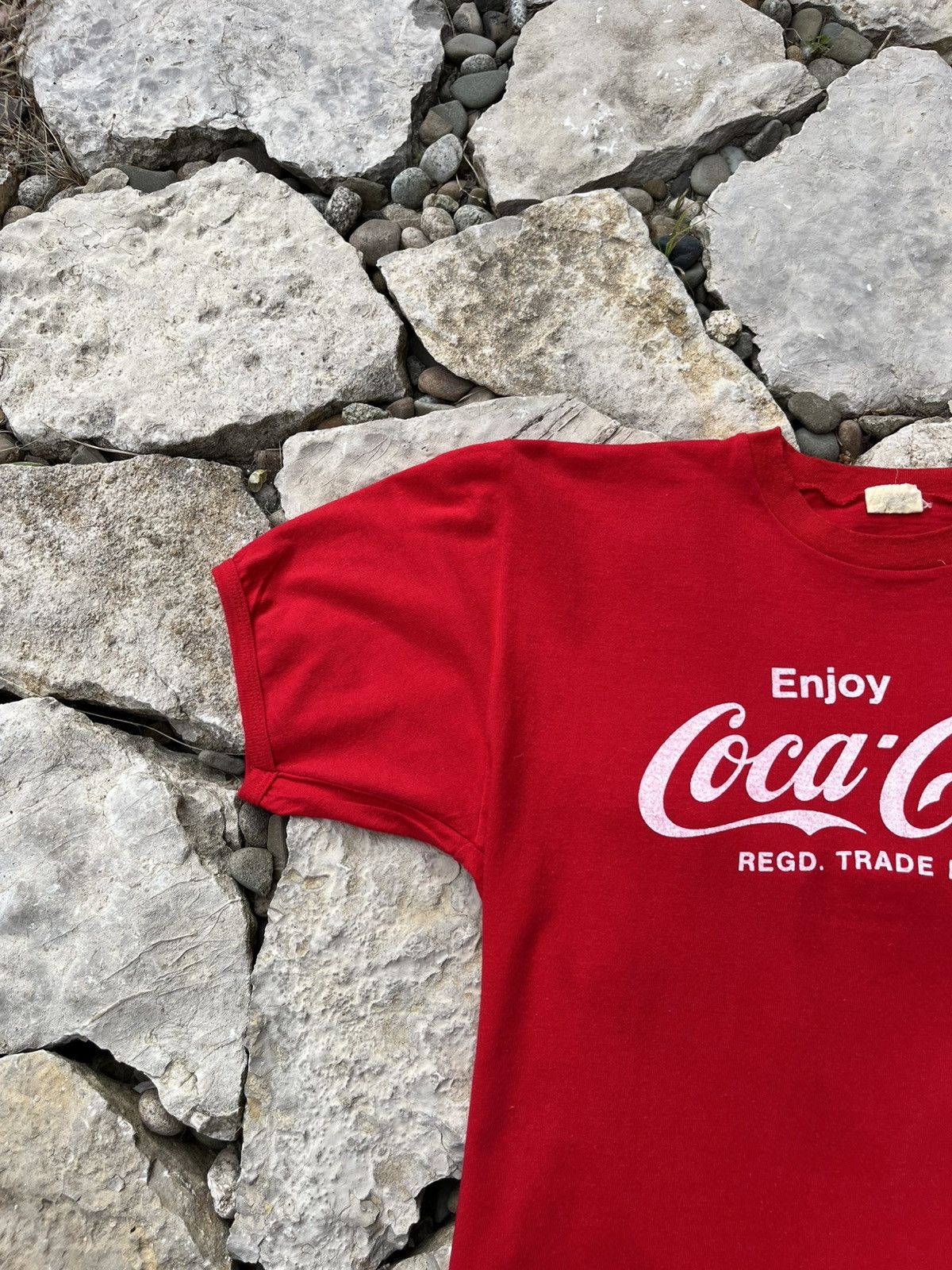 Coca Cola × Vintage Vintage 70s Coca Cola enjoy coke four 4 t-shirt tee football Size US M / EU 48-50 / 2 - 5 Thumbnail