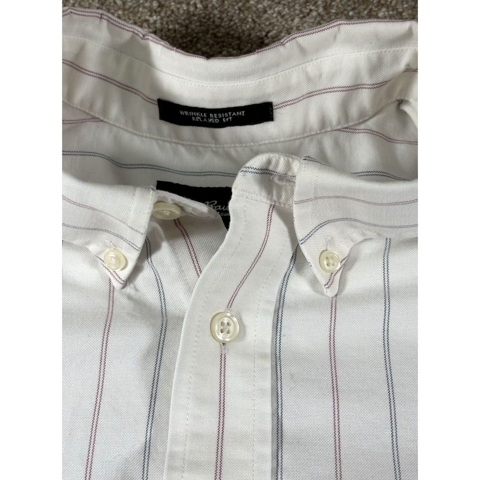 Eddie Bauer VINTAGE Eddie Bauer Striped Button Up Shirt Mens Tall XL 100% Cotton Size US XL / EU 56 / 4 - 2 Thumbnail