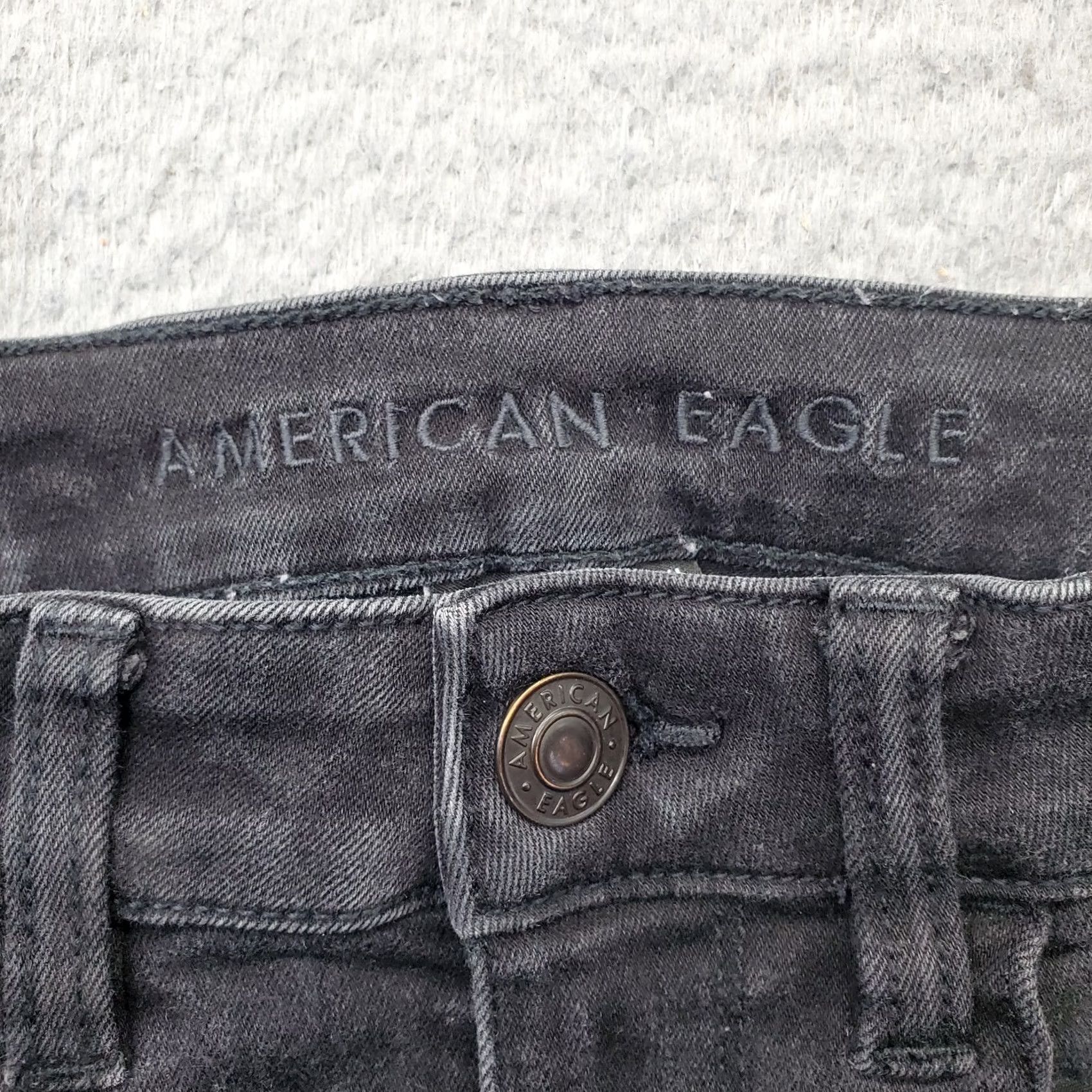 American Eagle Outfitters American Eagle Outfitters Jeans Womens Size 00 Black Denim Flat Front Skinny Leg Size 24" / US 00 / IT 34 - 7 Thumbnail