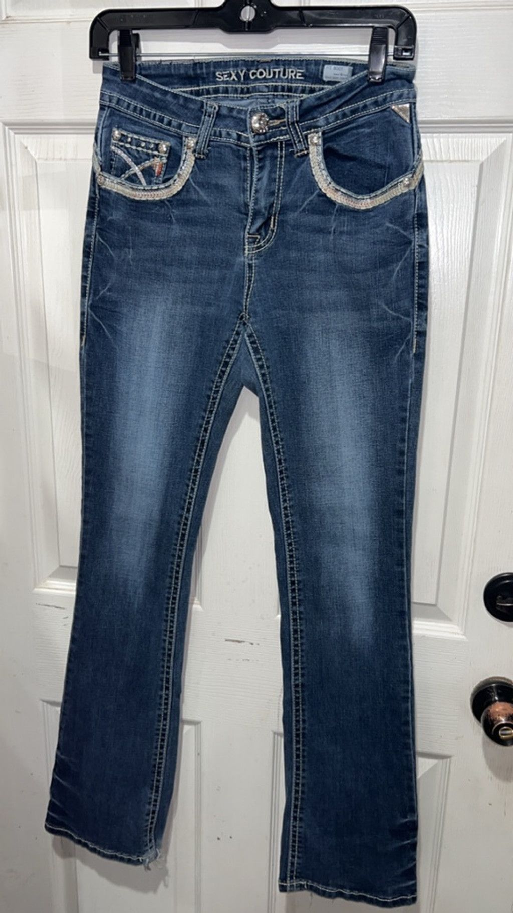 Other Women's Sexy Couture Blue Boot Cut Jeans Size 7 Size 28" / US 6 / IT 42 - 5 Thumbnail