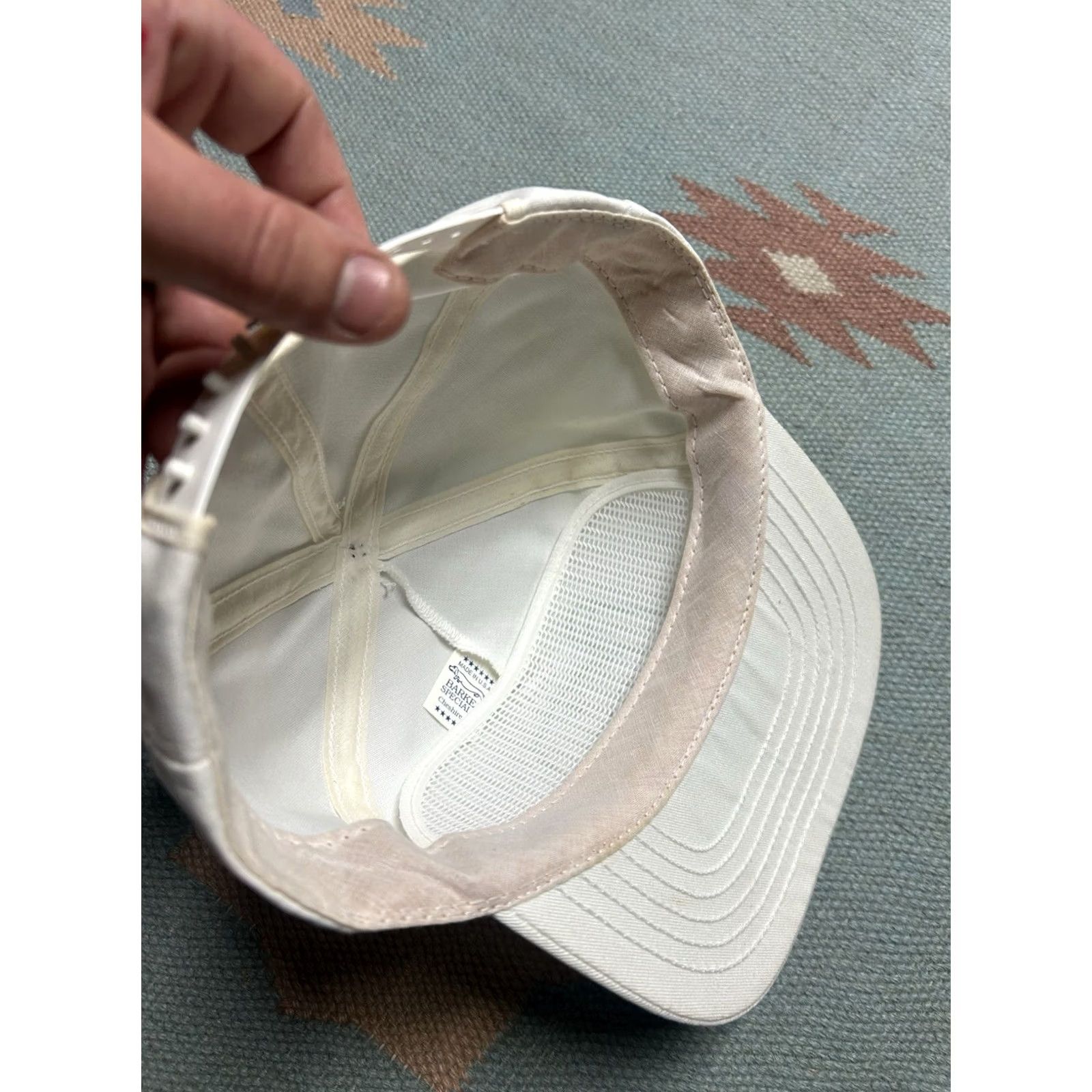 Vintage VINTAGE Snapback Hat Cap USA Ag census farm feed made in USA Men Adjustable White 80s 90s Size ONE SIZE - 6 Thumbnail
