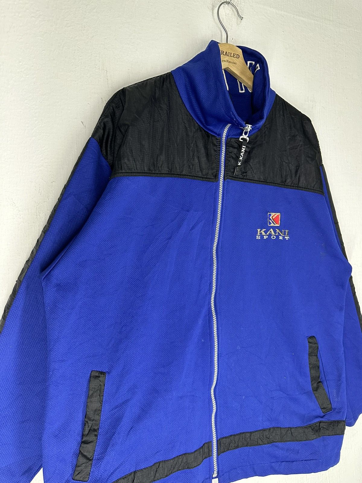 Karl Kani × Vintage Karl Kani Embroidered Logo Zipper Sweater Size US L / EU 52-54 / 3 - 3 Thumbnail