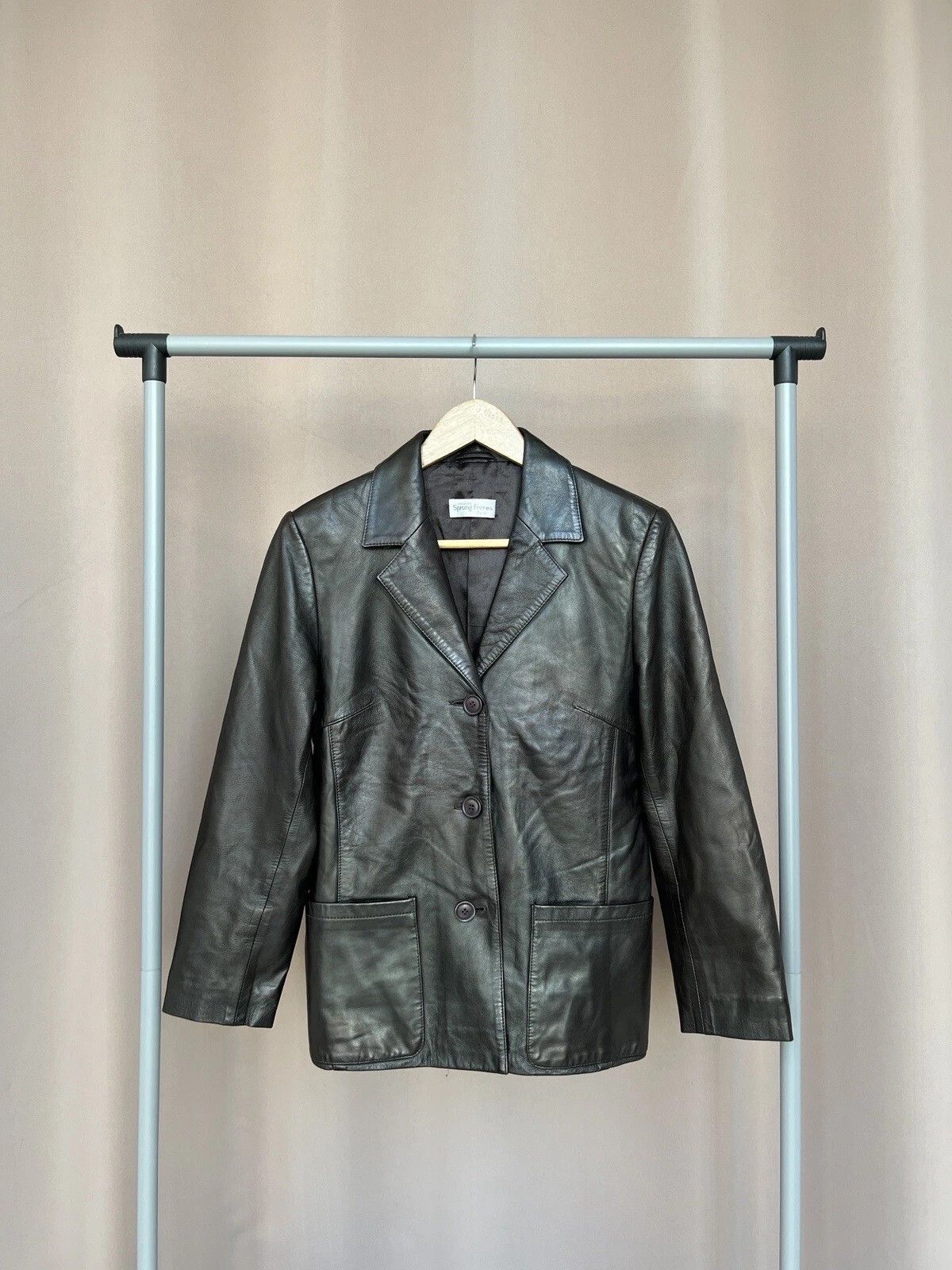 Other Sprung Freres Leather Jacket Womens Size 36 or S Paris Size S / US 4 / IT 40 - 1 Thumbnail