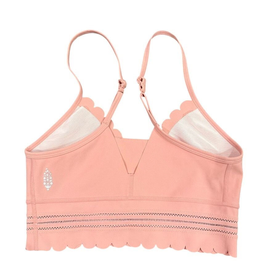 Free People Free People Genesis Scalloped Bra in Pink, Size XS Size ONE SIZE - 4 Thumbnail
