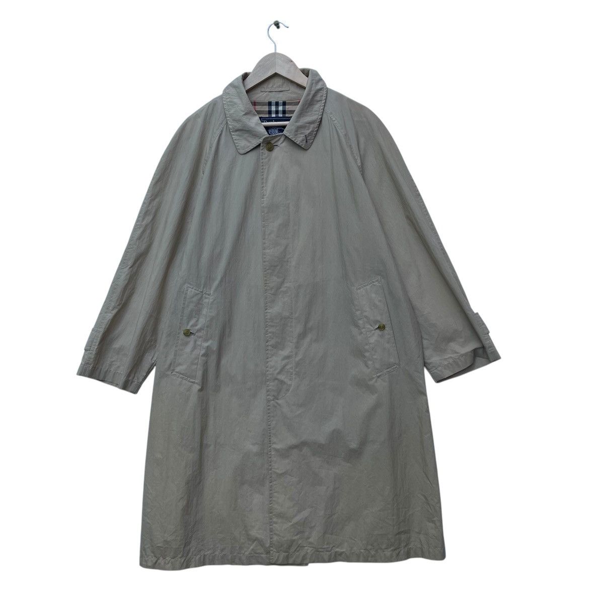 Burberry × Designer × Vintage Vintage Burberrys Long Coat Light Jacket Size US M / EU 48-50 / 2 - 1 Thumbnail