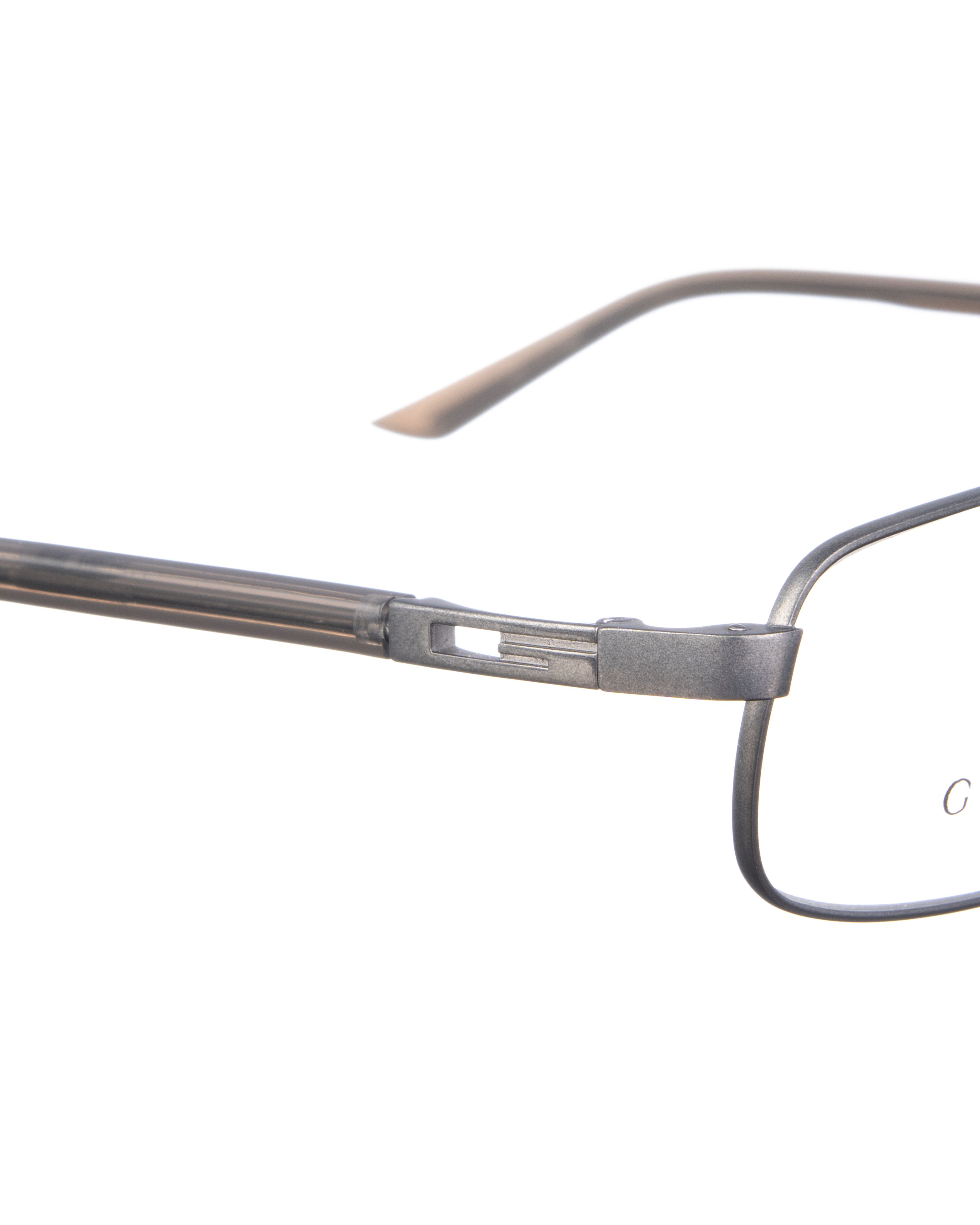 Gucci 00s Silver Dark Metallic Classic Glasses