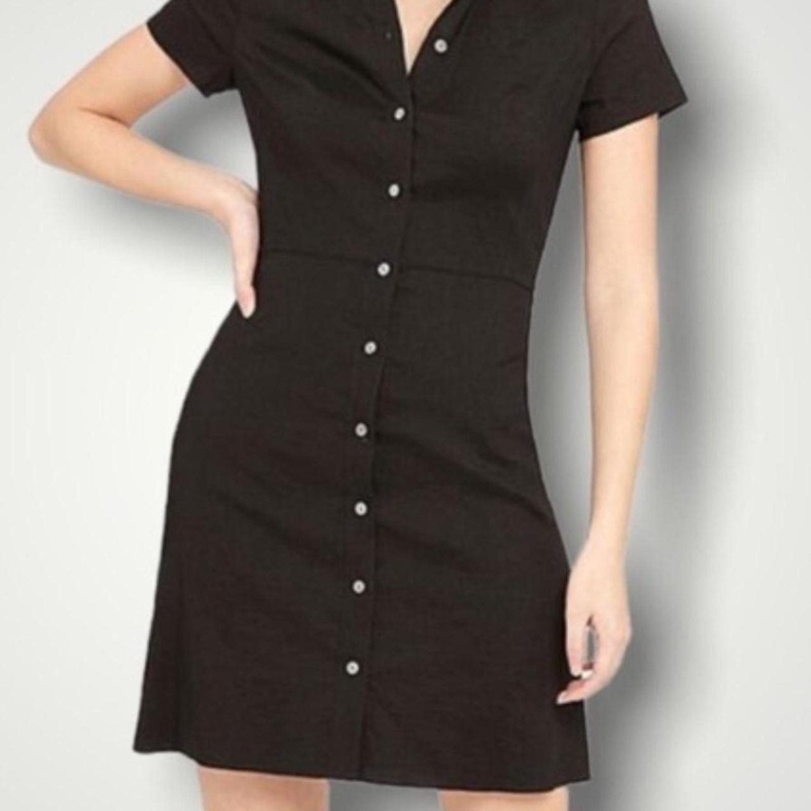 Theory Theory dress black midi dress Size S / US 4 / IT 40 - 2 Thumbnail