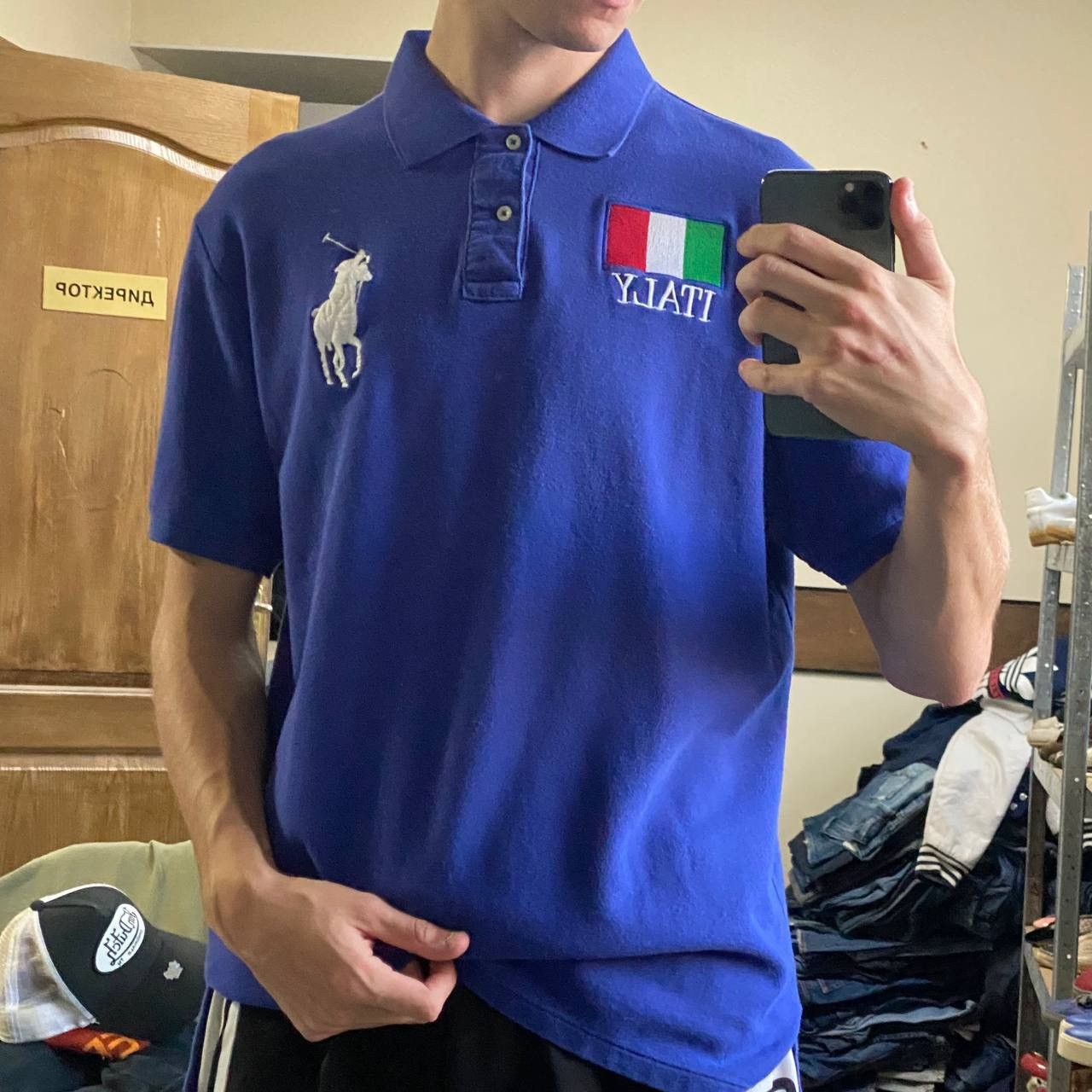 Polo Ralph Lauren Vintage Polo Ralph Lauren Italy T-shirt Size US L / EU 52-54 / 3 - 3 Thumbnail