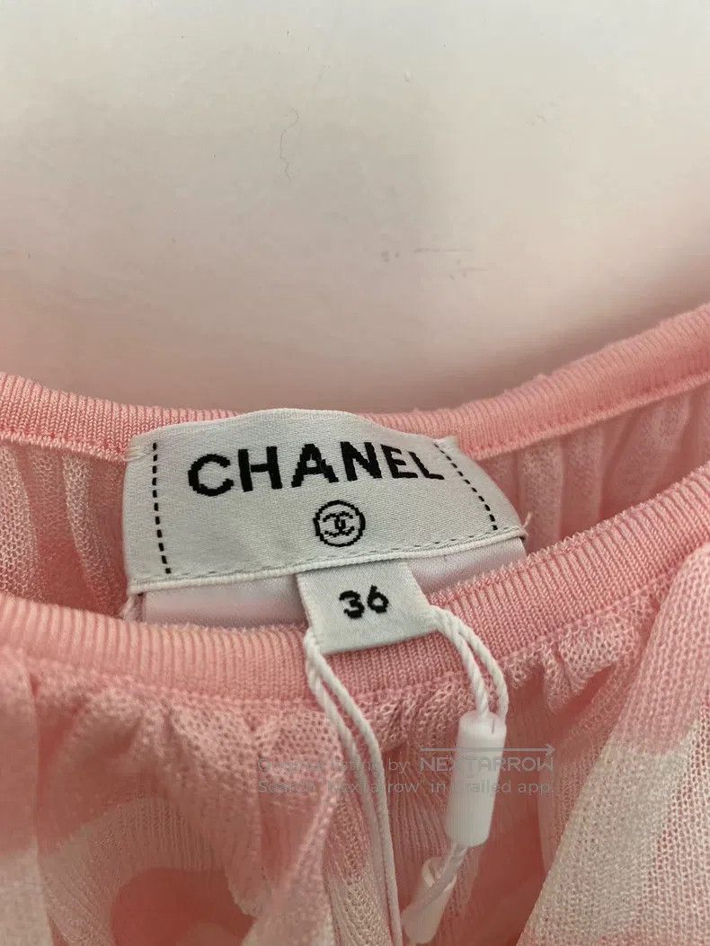 Chanel Chanel Pink striped suspenders Size XS / US 0-2 / IT 36-38 - 3 Thumbnail