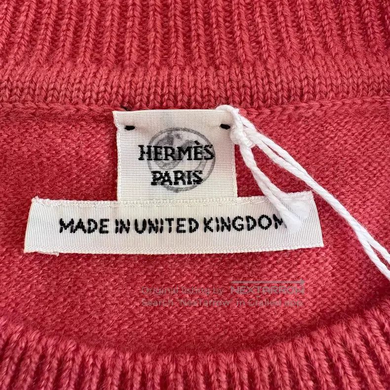 Hermes Hermes Women's Round Neck Knit Short Sleeve Sweater Size XS / US 0-2 / IT 36-38 - 7 Thumbnail