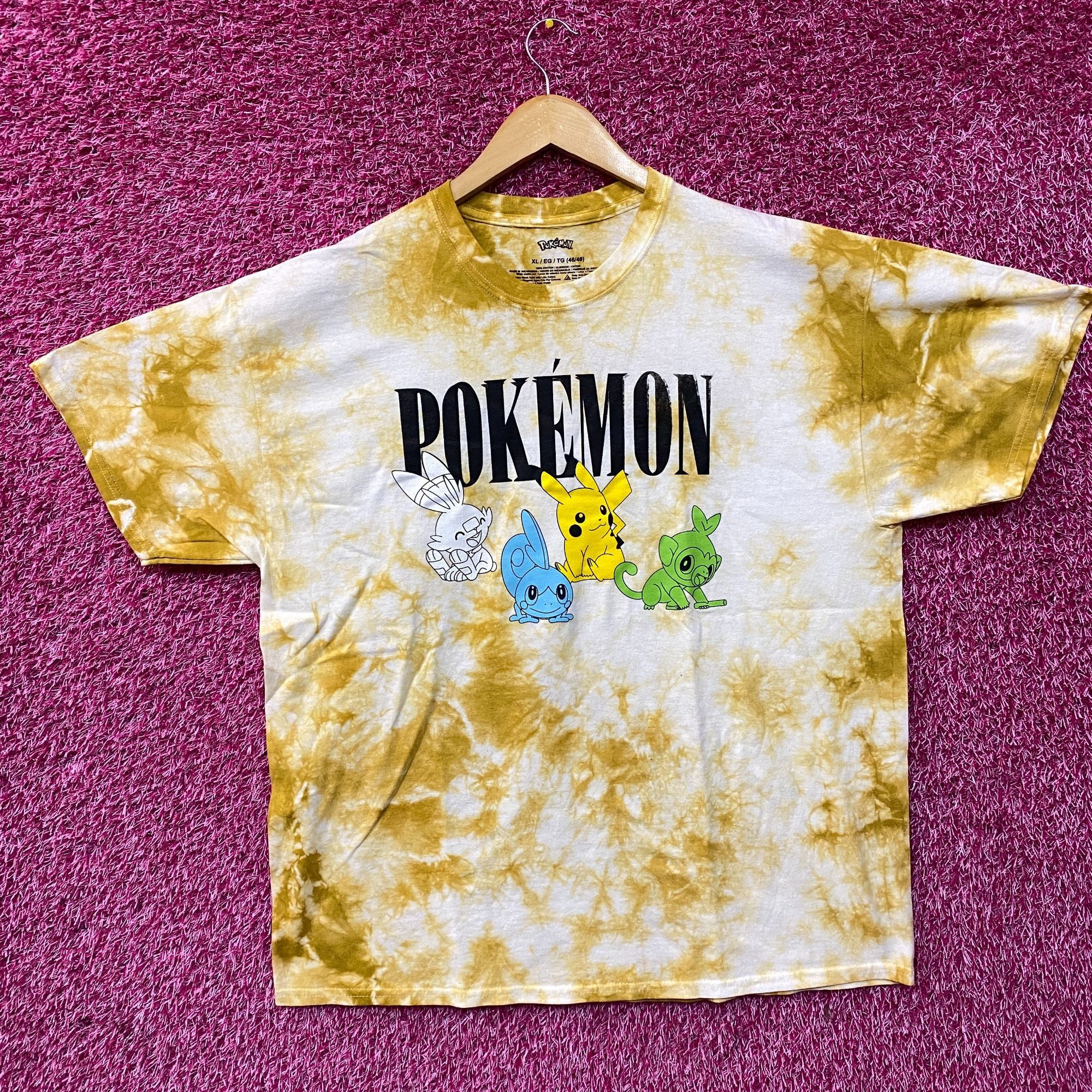 Pokemon Pokemon Pikachu Grookey Scorbunny Sobble Gold Yellow Tie-Dye Size US XL / EU 56 / 4 - 3 Thumbnail