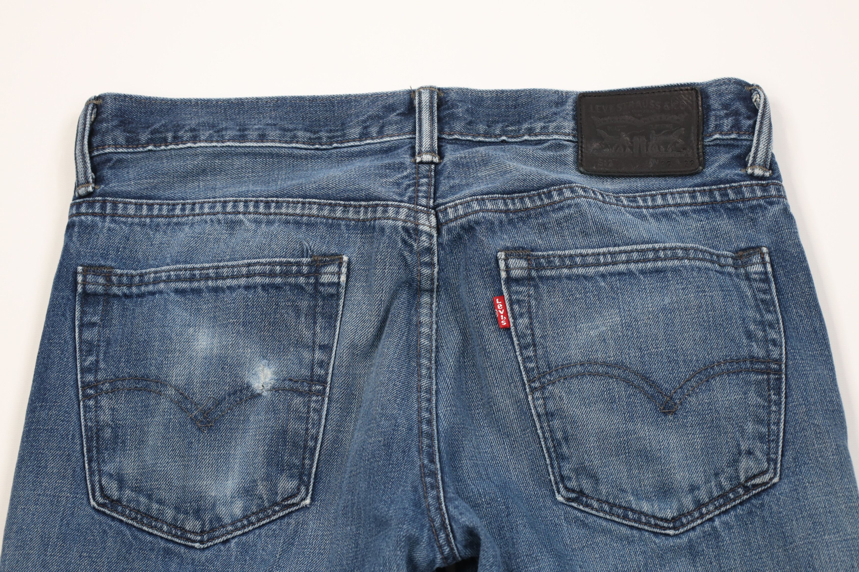 Levi's Vintage Y2K Levis 513 Slim Fit Straight Leg Denim Jeans Blue Size US 32 / EU 48 - 10 Thumbnail