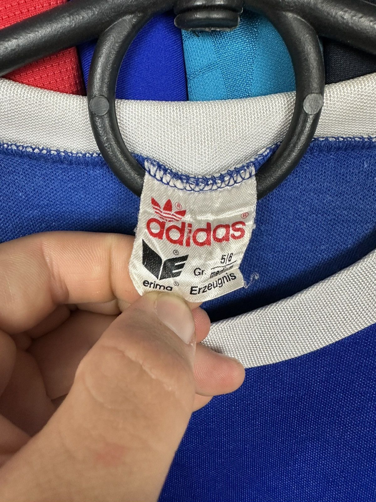Adidas × Vintage ADIDAS West Germany 80s VINTAGE FOOTBALL SHIRT SOCCER JERSEY Size US M / EU 48-50 / 2 - 5 Thumbnail