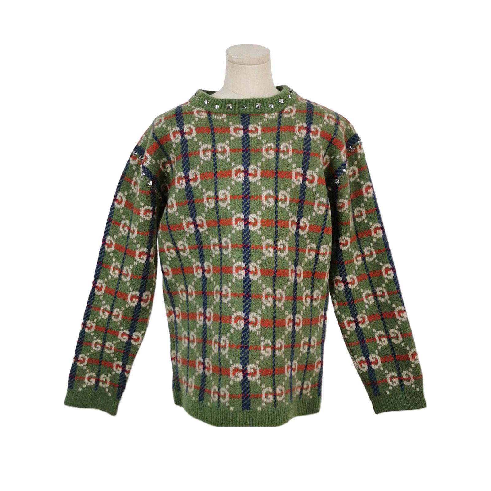 Gucci Gucci Studded Monogram Wool Sweater XS Size US XS / EU 42 / 0 - 1 Thumbnail