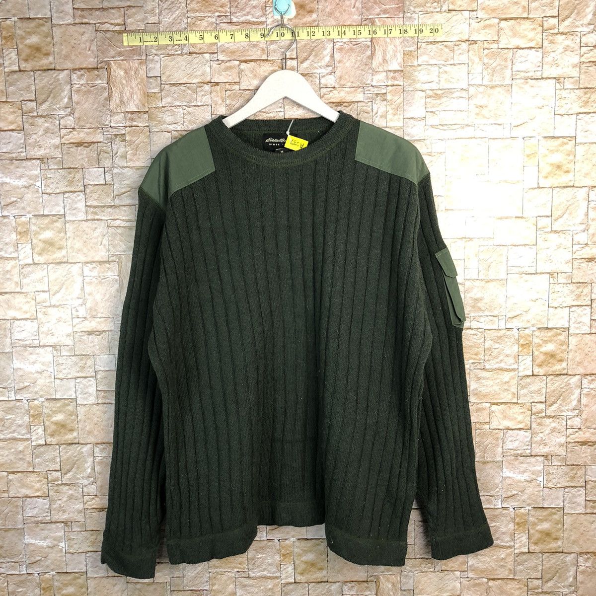 Eddie Bauer Eddie Bauer sleeve pocket Green Knitwear #A237 Size US M / EU 48-50 / 2 - 1 Thumbnail