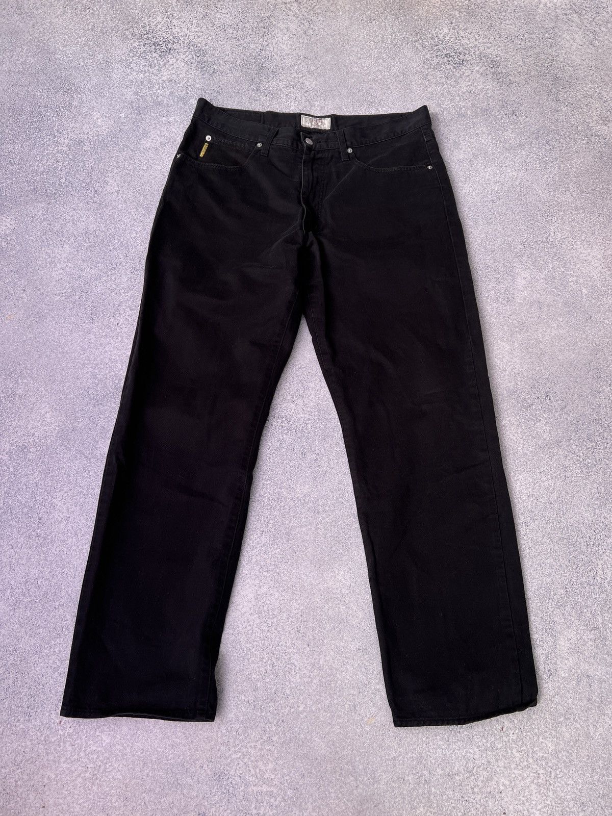Armani × Designer × Vintage Vintage Armani Jeans Black Pants Size US 32 / EU 48 - 3 Thumbnail