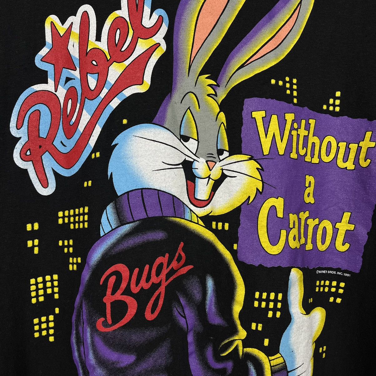 Warner Bros Vintage Warner Bros Bugs Bunny T Shirt 1991 Size US XL / EU 56 / 4 - 10 Thumbnail