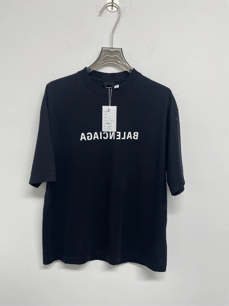 Other Balenciaga Logo short sleeve black Size US S / EU 44-46 / 1 - 1 Thumbnail