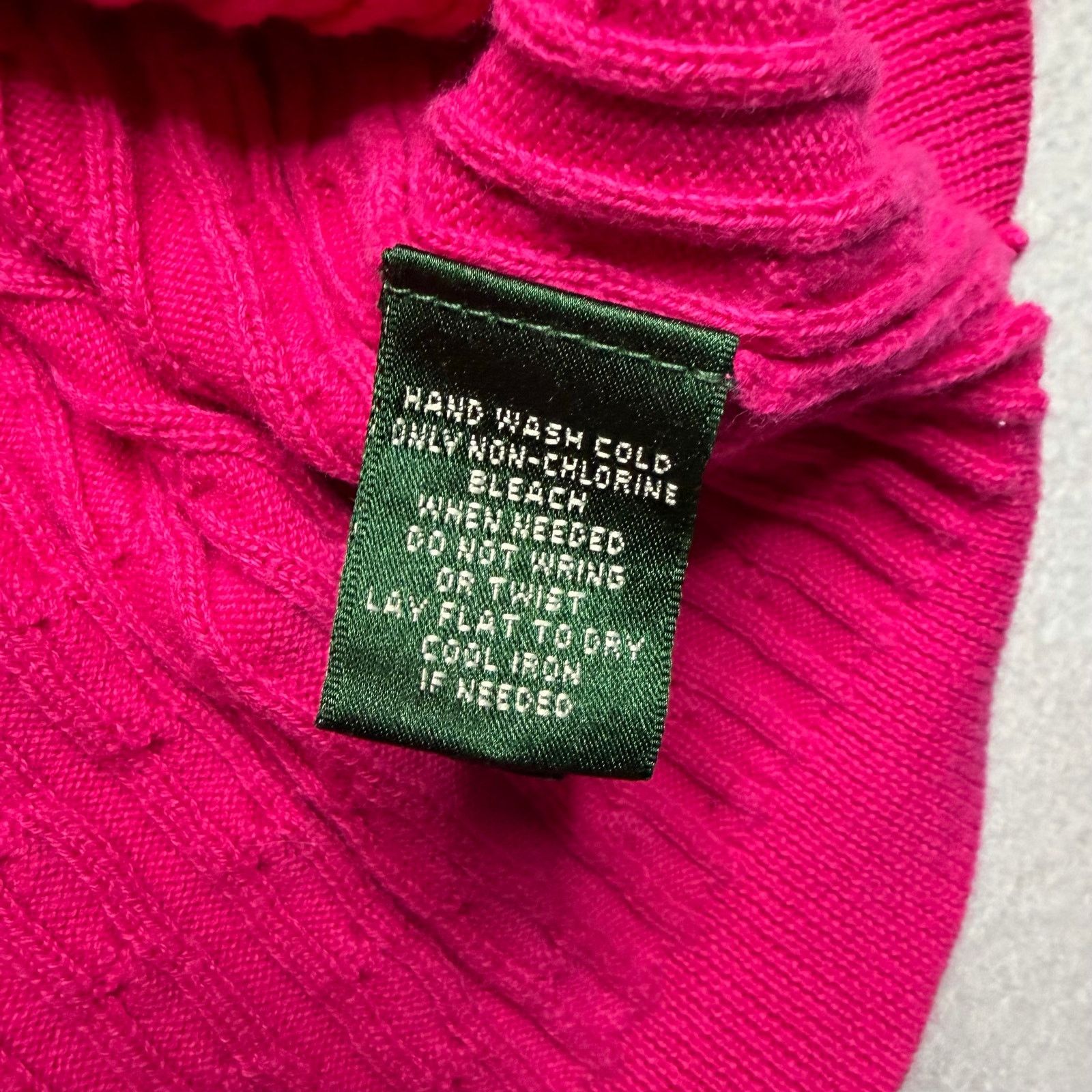 Lauren Ralph Lauren Lauren Ralph Lauren RL Active Cable Knit Sweater Women Large Size L / US 10 / IT 46 - 4 Thumbnail
