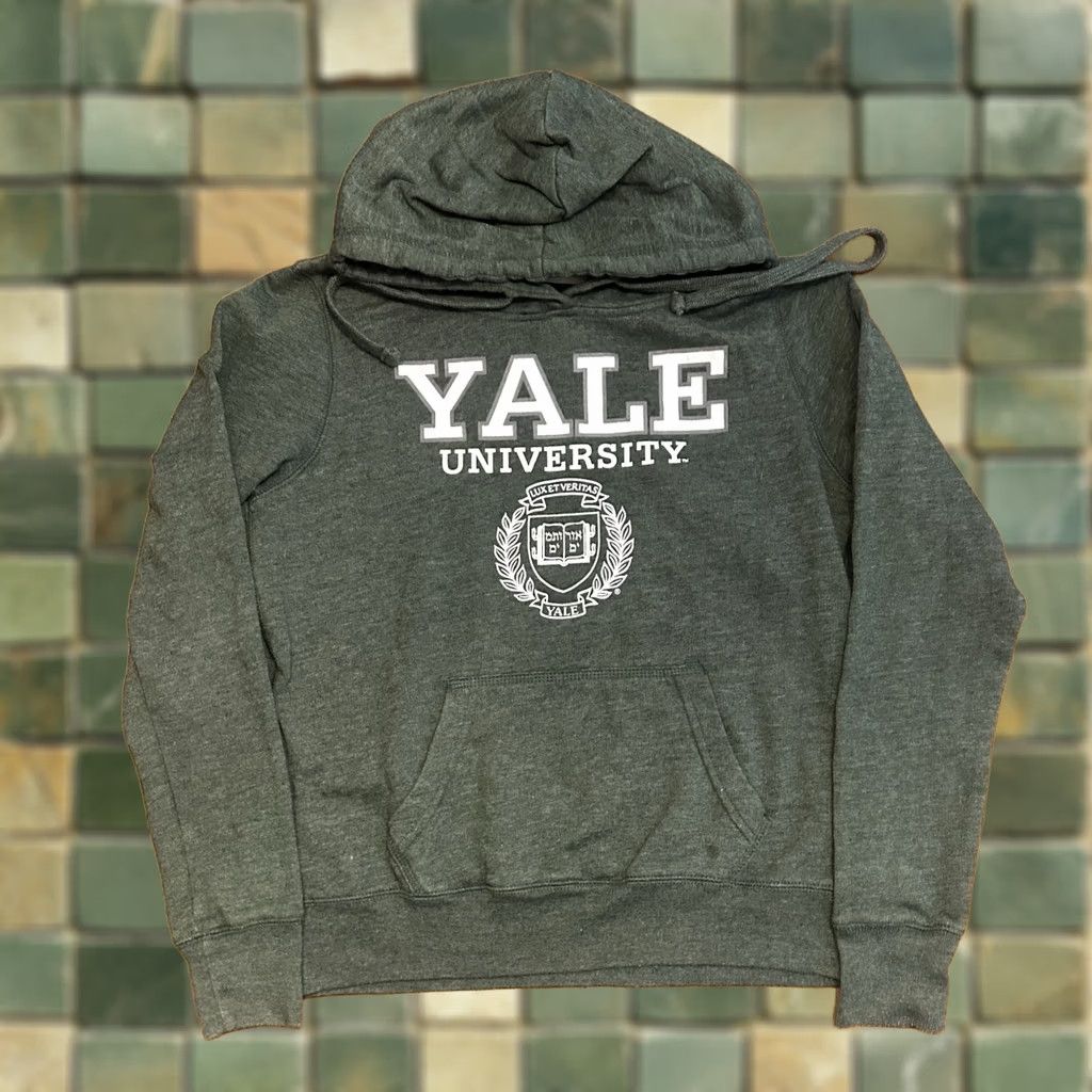 Vintage Yale University Hoodie Sweatshirt Small Green Redshirt Unisex Adults S Pullover Cotton Mens Womens Size US S / EU 44-46 / 1 - 1 Thumbnail