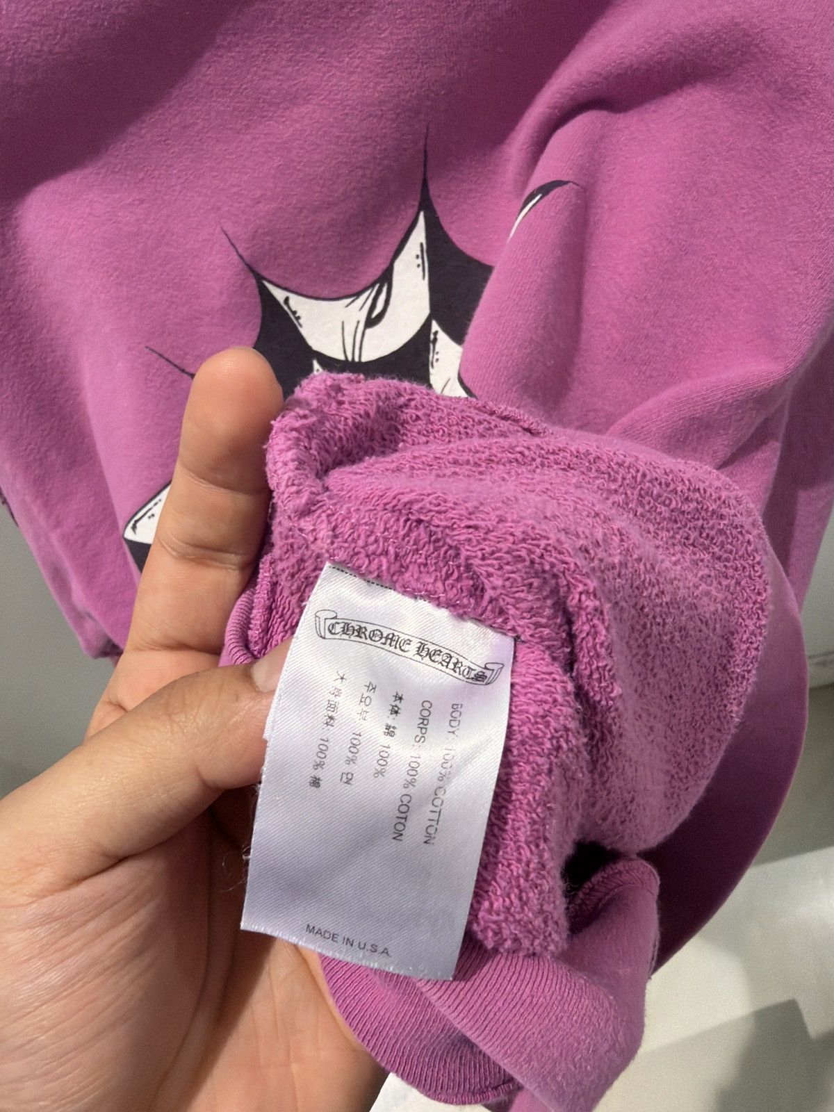 Chrome Hearts Chrome Hearts Matty Boy Web Purple Crewneck Size US L / EU 52-54 / 3 - 6 Thumbnail