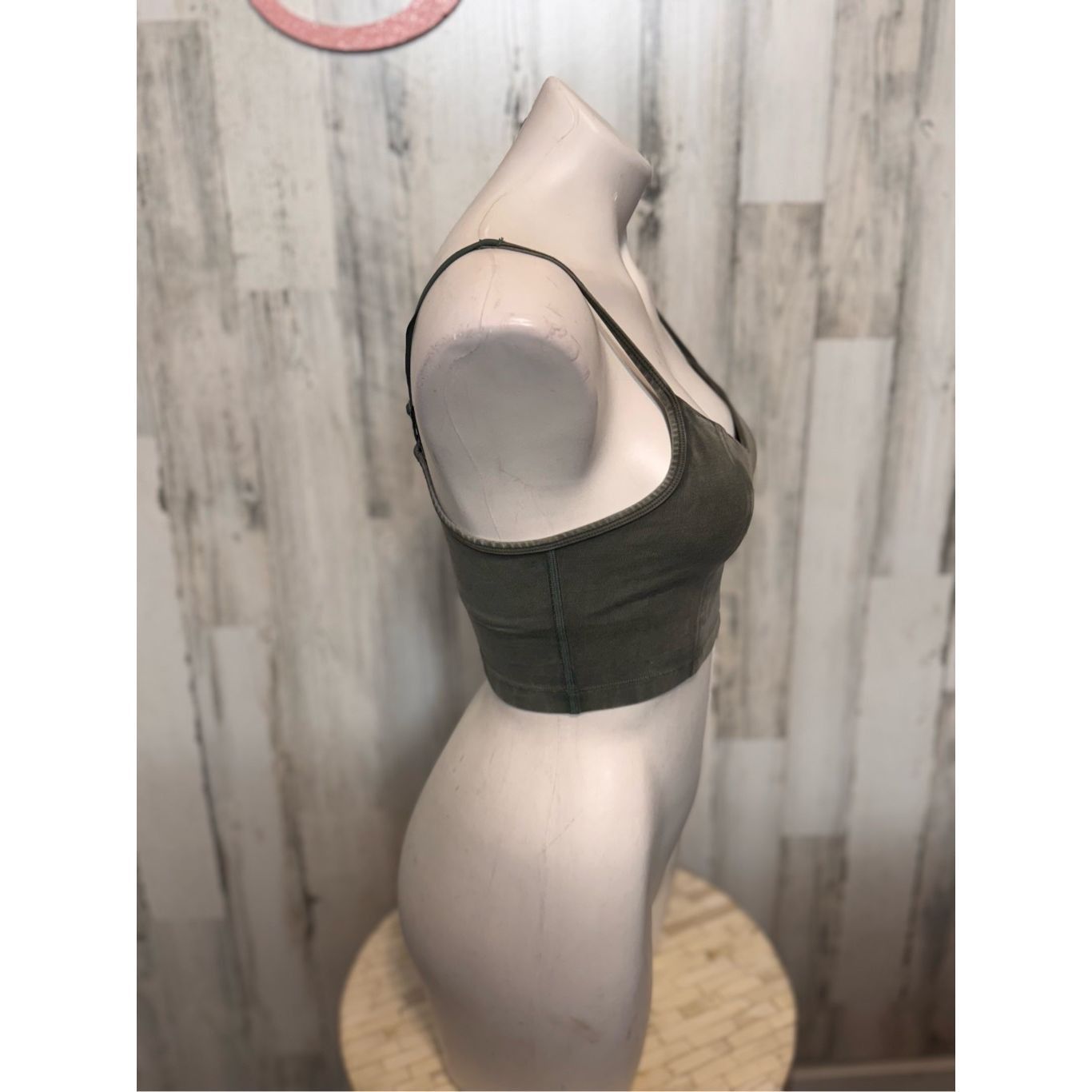 Other OFFLINE by Aerie Green Crop Tank Top XS Size XS / US 0-2 / IT 36-38 - 6 Thumbnail