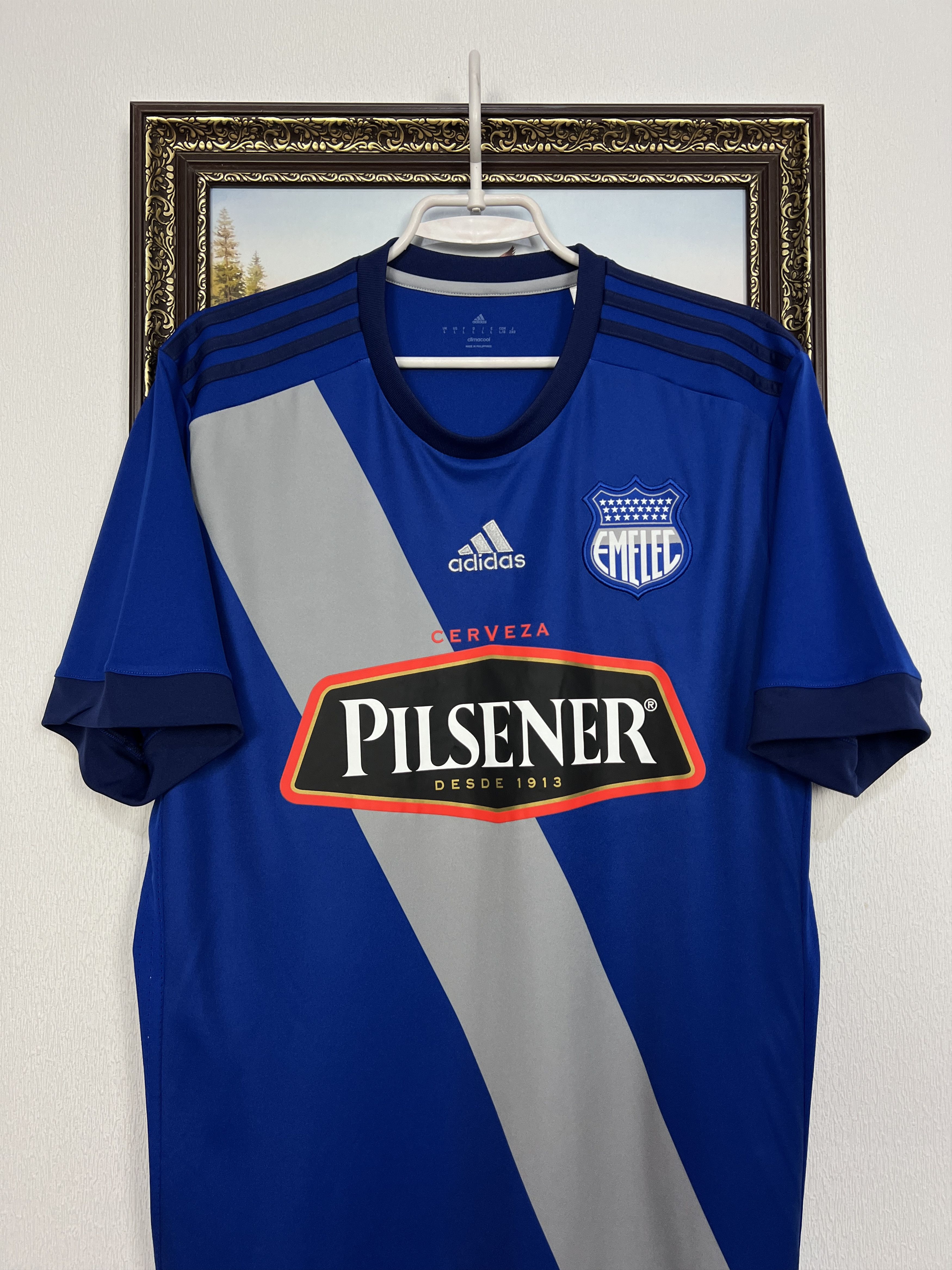 Adidas Emelec Home football shirt 2017 Soccer Adidas Jersey Trikot Size US L / EU 52-54 / 3 - 2 Thumbnail