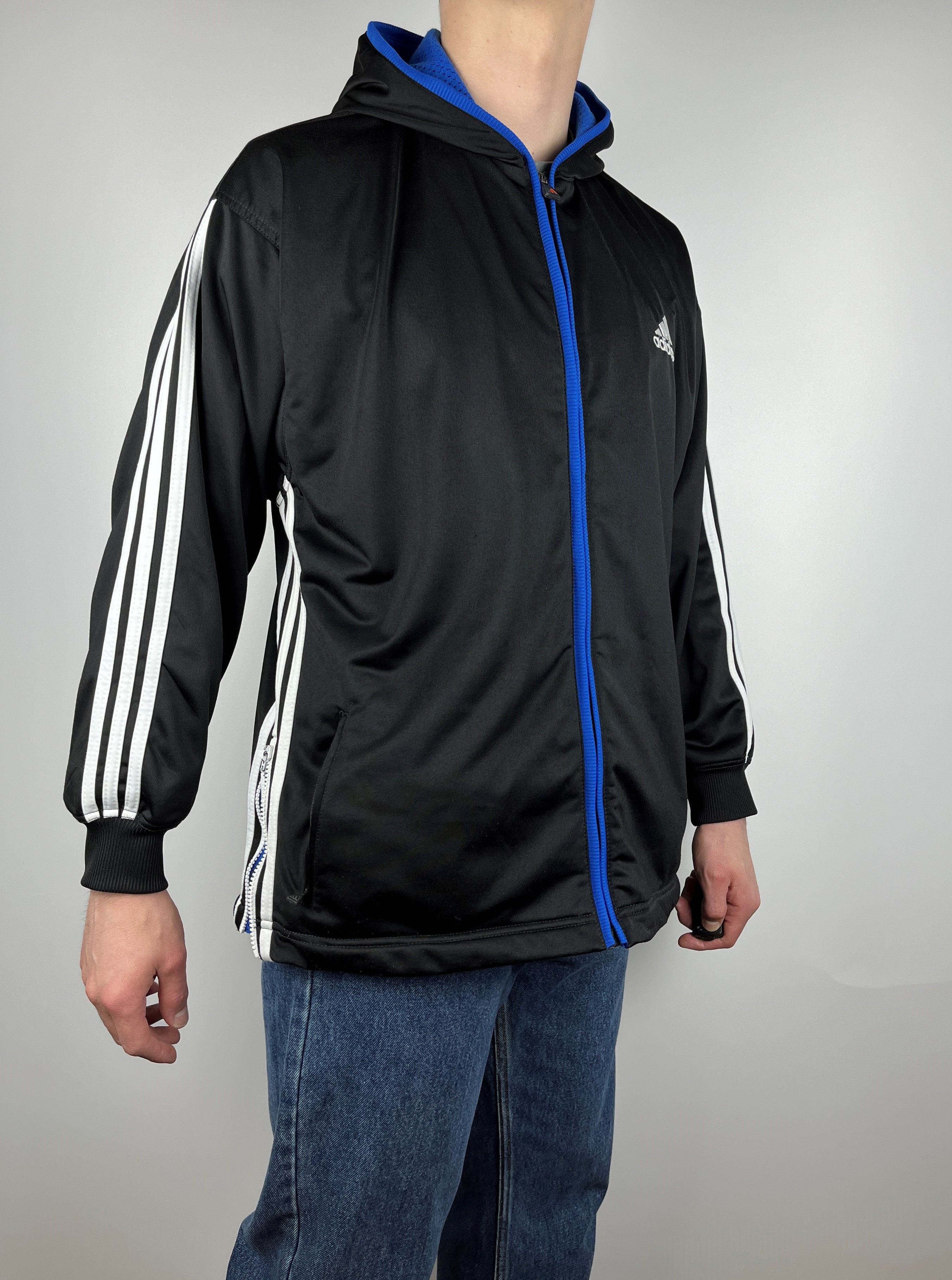 Adidas 90's Adidas Big Logo Back Vintage Full Zip Hoodie Size US L / EU 52-54 / 3 - 8 Thumbnail