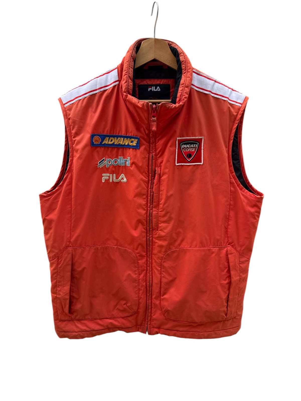 Ducati × Fila × Vintage Vintage Fila X Ducati Corse Official Vest Jacket Size US M / EU 48-50 / 2 - 1 Thumbnail