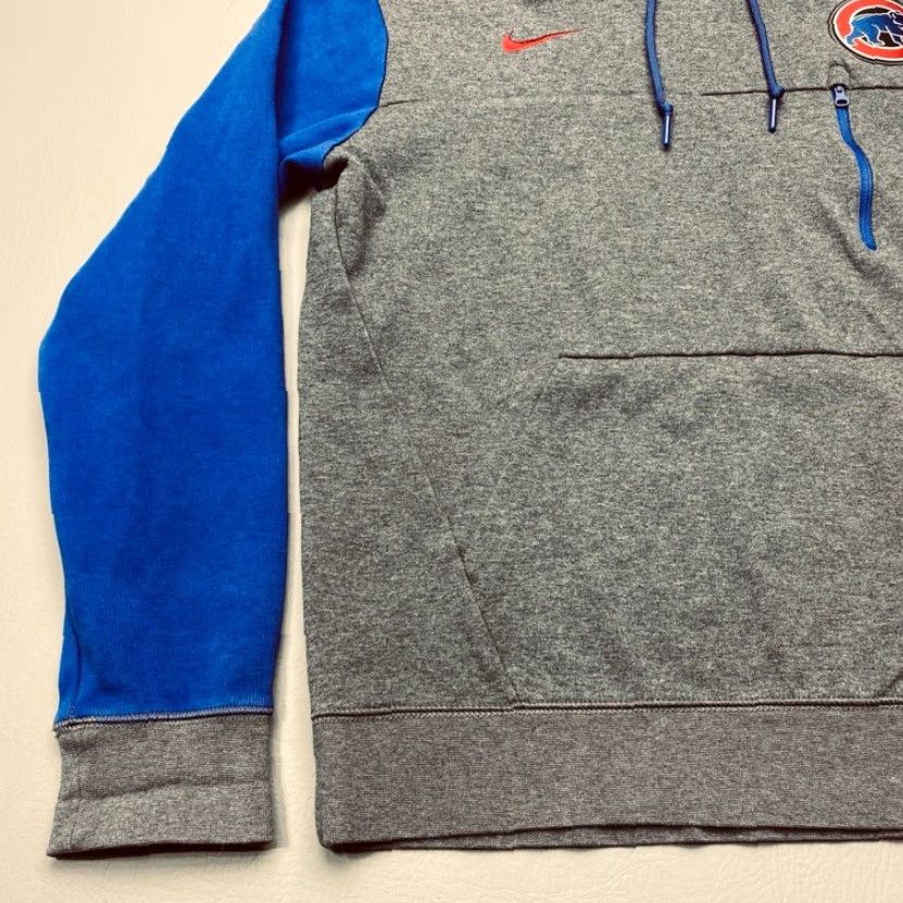 Nike NIKE BSBL CHICAGO CUBS Mens Large Hoodie Gray Chest Pocket Heavy Sweatshirt 8215 Size US L / EU 52-54 / 3 - 3 Thumbnail