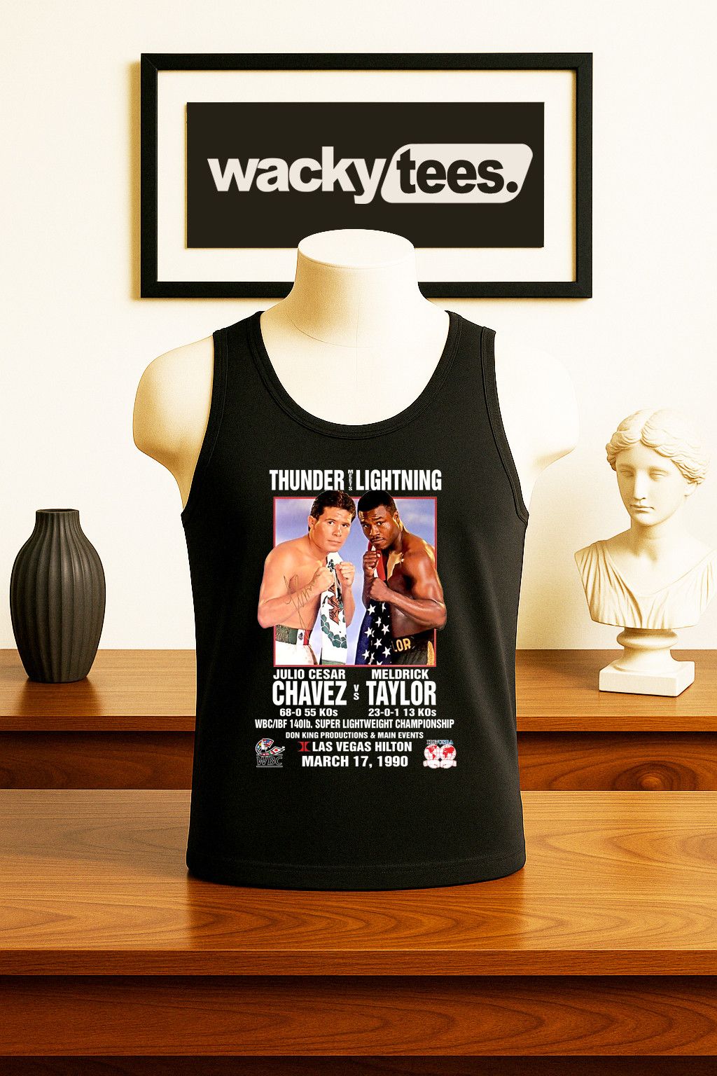Other Julio Cesar Chavez vs Taylor 1990 Boxing Poster Tee Shirt Size US L / EU 52-54 / 3 - 2 Thumbnail