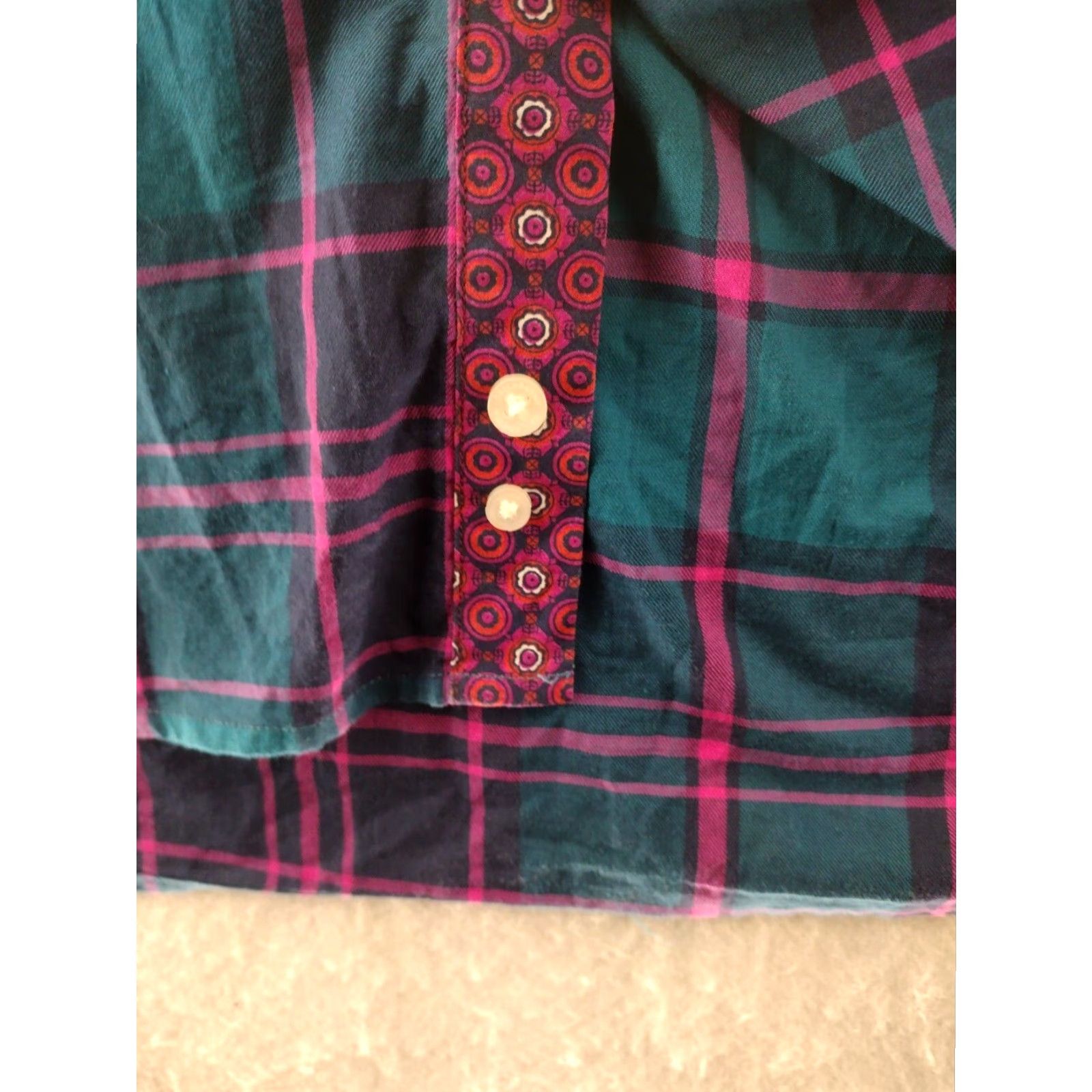 Tailorbyrd Tailorbyrd Mens XL Plaid Button Down 90s Style Cotton Shirt Blue Size US XL / EU 56 / 4 - 4 Thumbnail