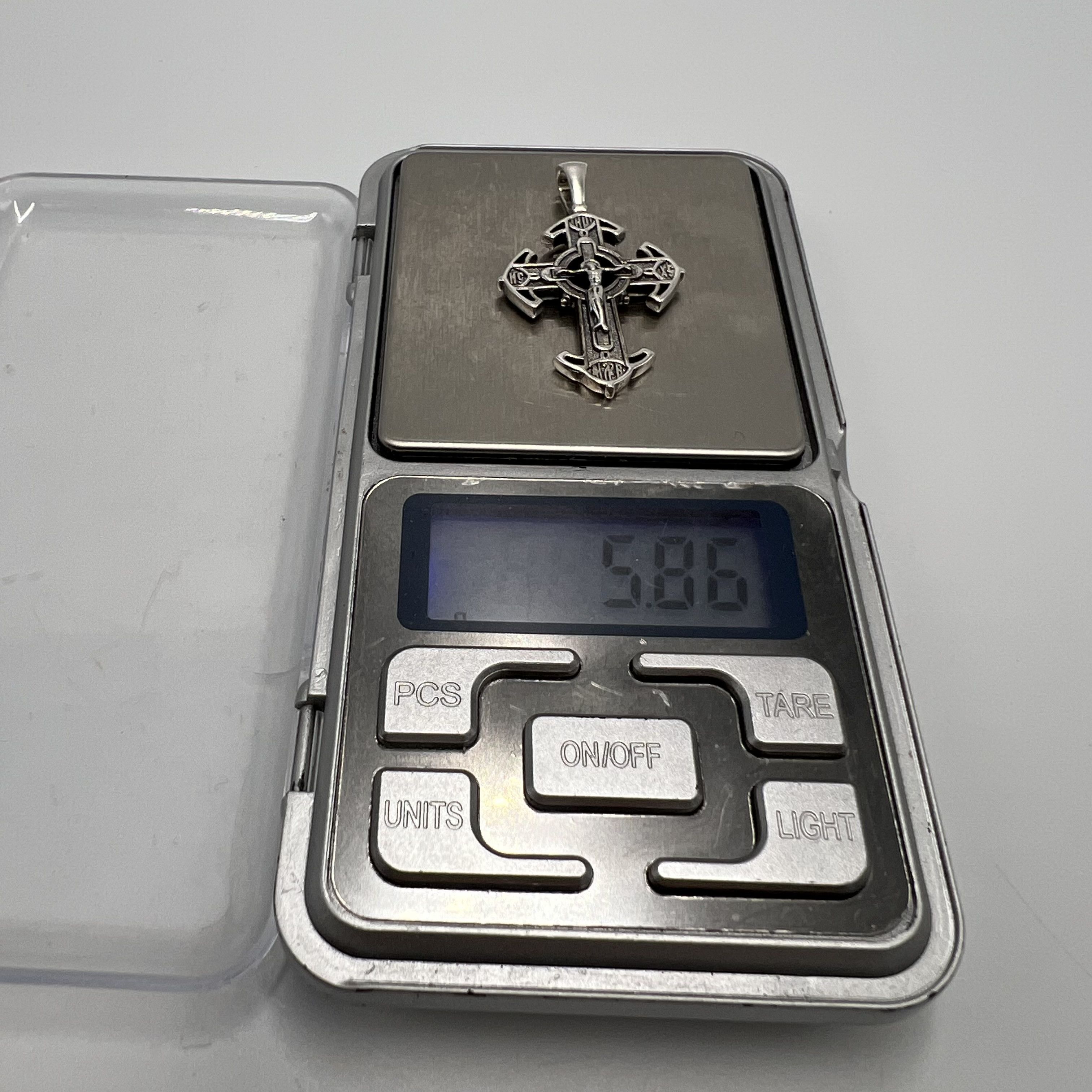 Vintage Vintage Pendant Icon Cross Jewelry Sterling Silver 5.86gr Size ONE SIZE - 8 Thumbnail