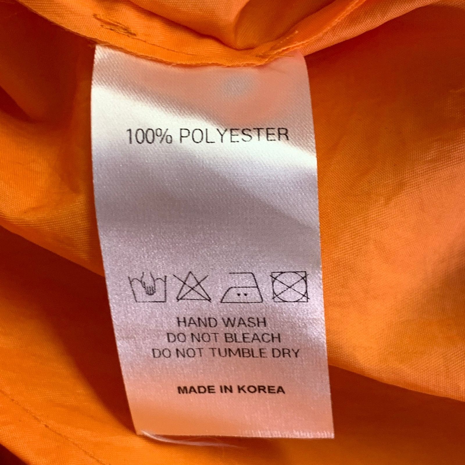 Frankie Shop Size L Orange Polyester Button Down Collar Oversized Shirt Size US L / EU 52-54 / 3 - 7 Thumbnail