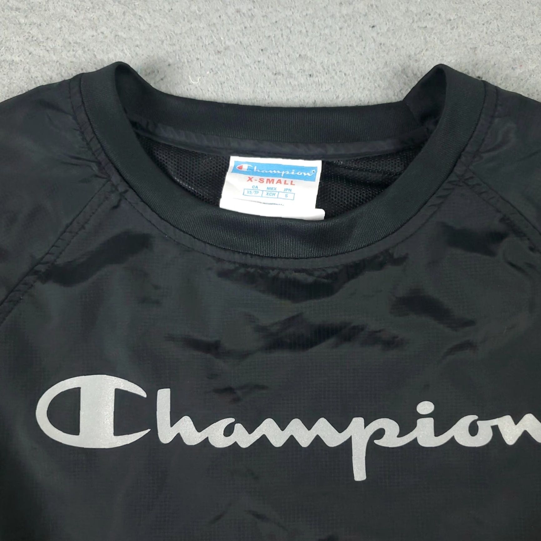 Champion Champion Jacket Womens XS Black Windbreaker Jacket Sport Logo All Seasons Fall Winter Spring Womens Size XS / US 0-2 / IT 36-38 - 3 Thumbnail