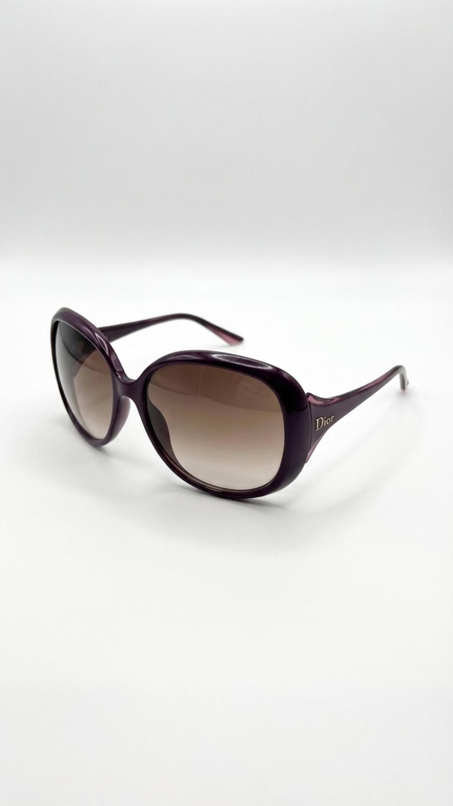 Dior Dior - Purple Oversized Sunglasses with Gradient Lenses Size ONE SIZE - 1 Thumbnail
