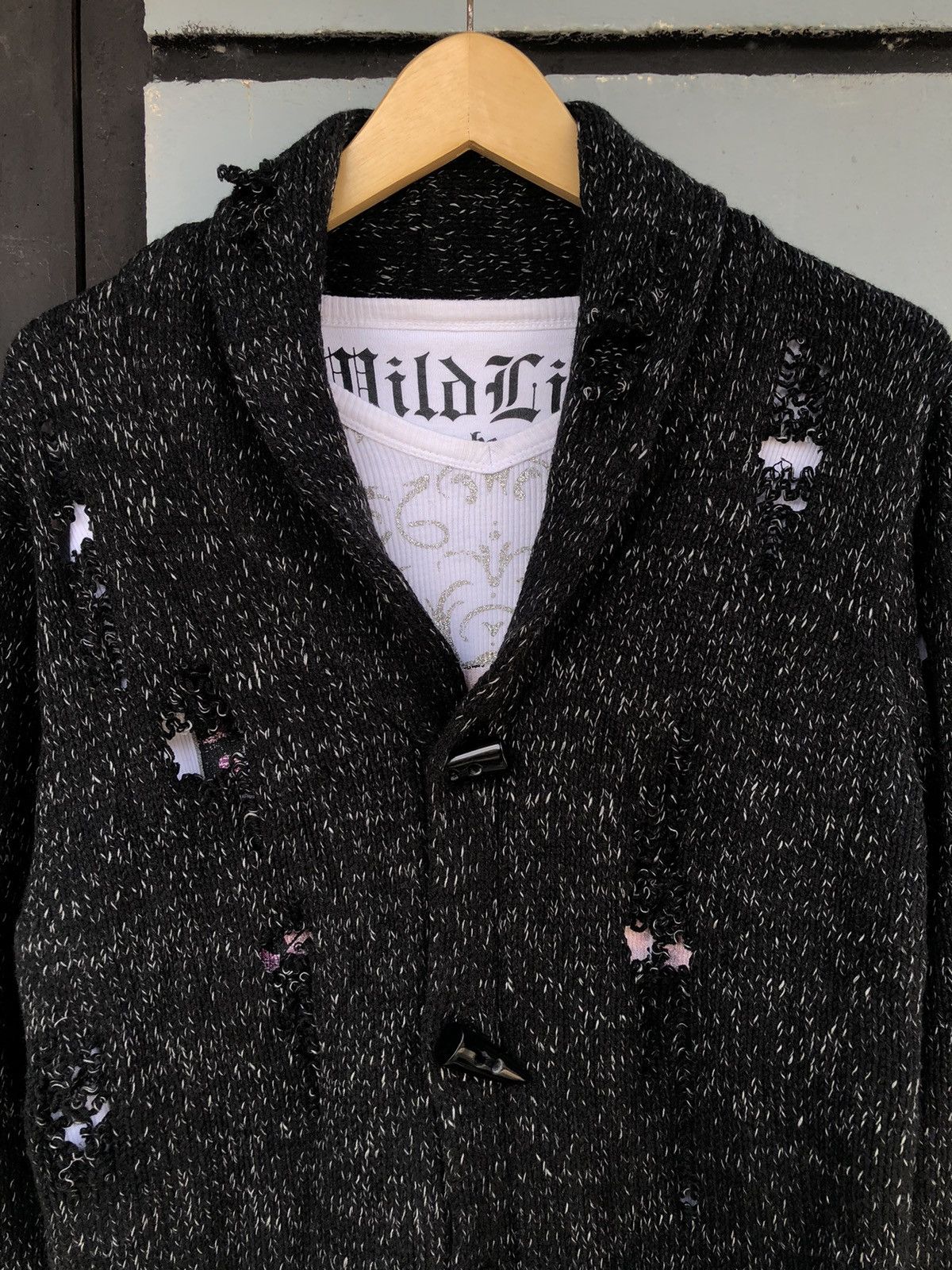 If Six Was Nine In the attic-Distressed Cardigan Ifsixwasnine lgb style Size US L / EU 52-54 / 3 - 8 Thumbnail