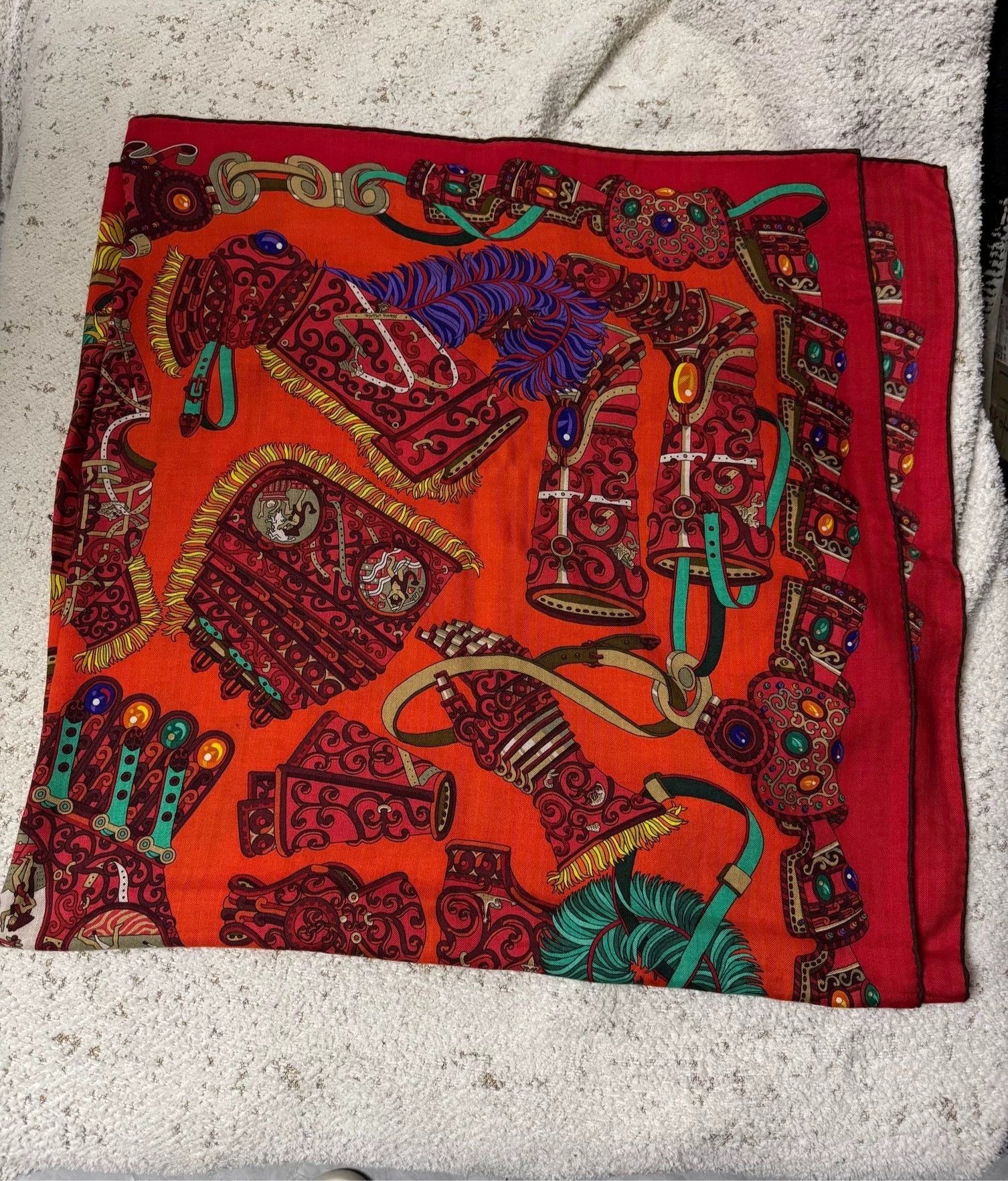 Hermes Hermès Cashmere 140x140 Scarf Authentic Size ONE SIZE - 1 Thumbnail
