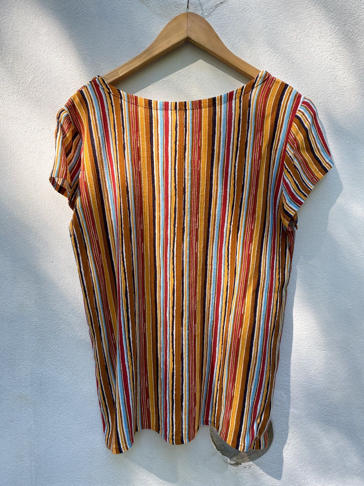 Yves Saint Laurent Yves Saint Laurent Multicolor Striped Summer Top Size ONE SIZE - 7 Thumbnail