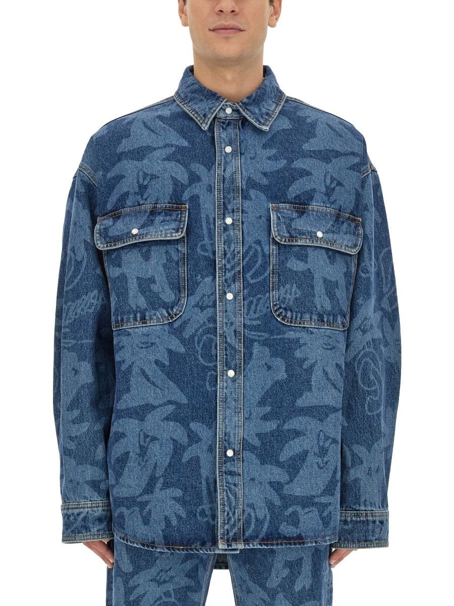 Palm Angels PALM ANGELS PALMITY JACKET - BLUE Size US L / EU 52-54 / 3 - 1 Thumbnail